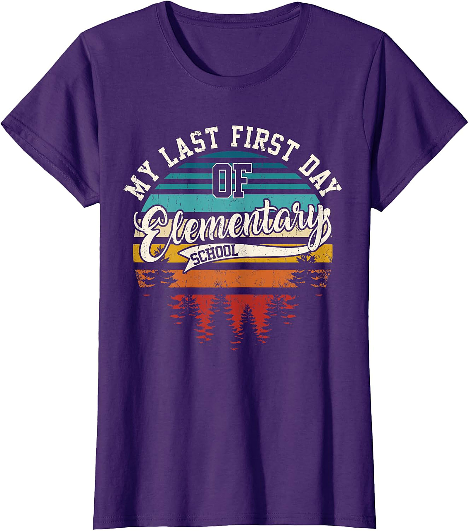 My Last First Day of Elementary School Retro T Shirt