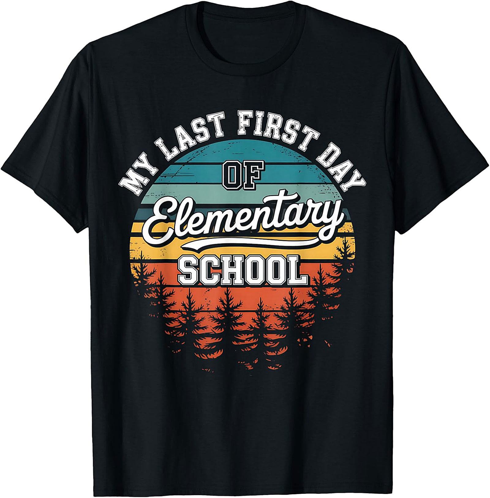 Last First Day of Elementary School Vintage T Shirt