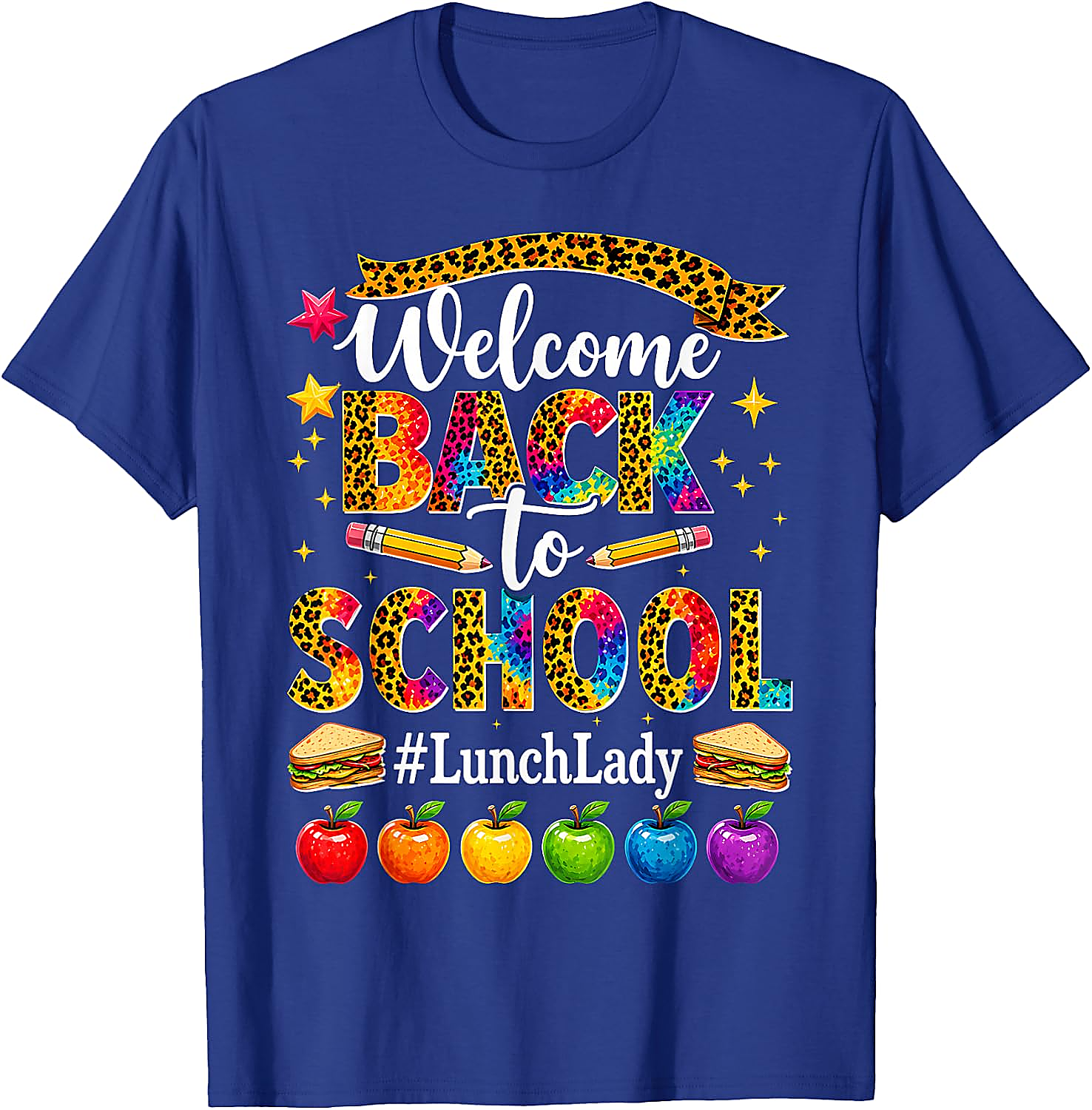 Lunch Lady Back to School Leopard Shirt | Cafeteria Tee
