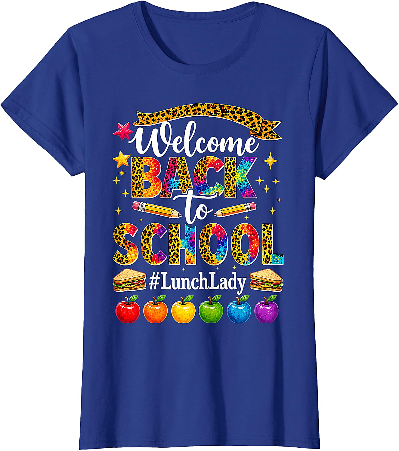Lunch Lady Back to School Leopard Shirt | Cafeteria Tee
