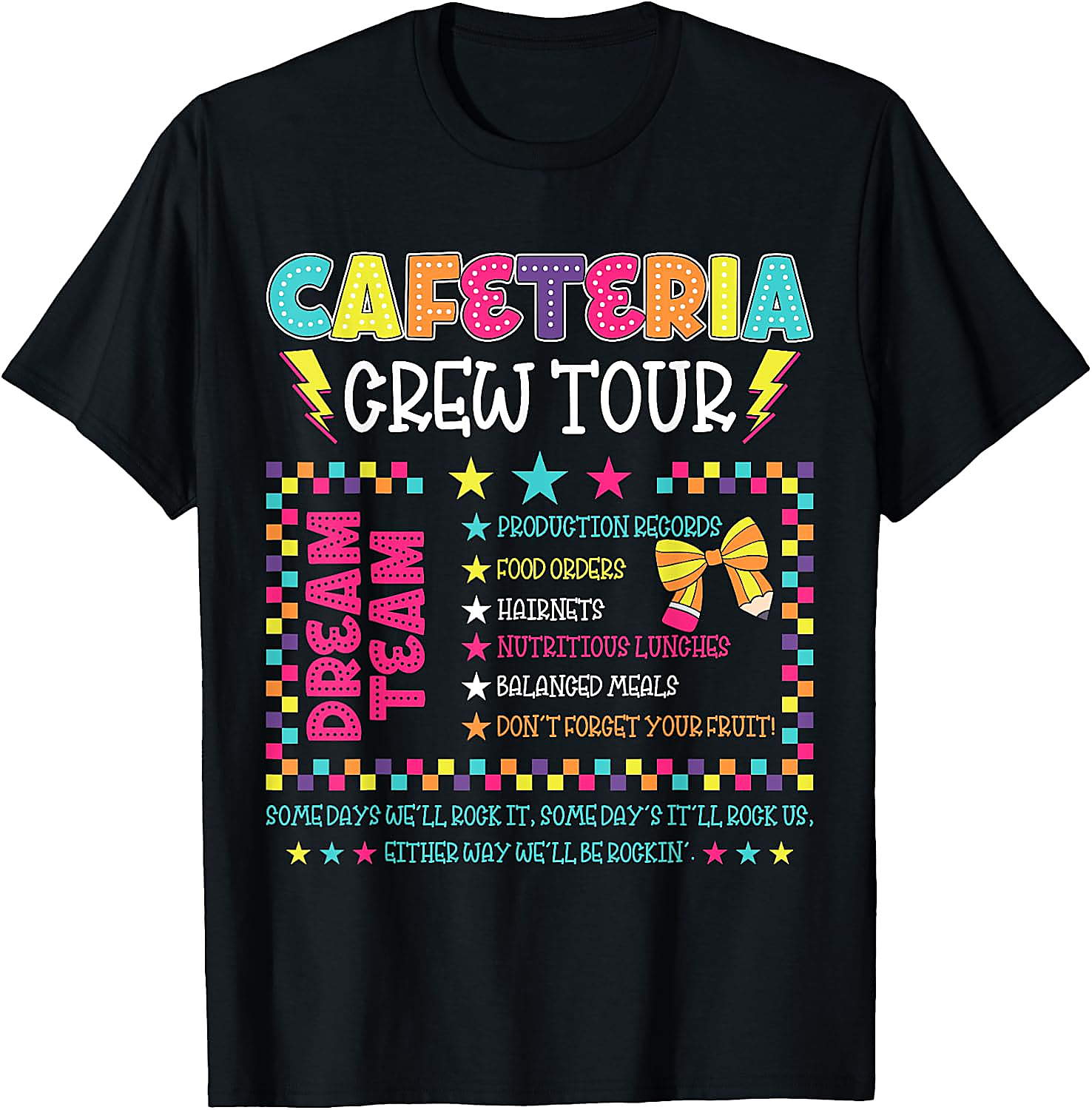 Cafeteria Crew Tour T-Shirt | Funny Lunch Lady Tee