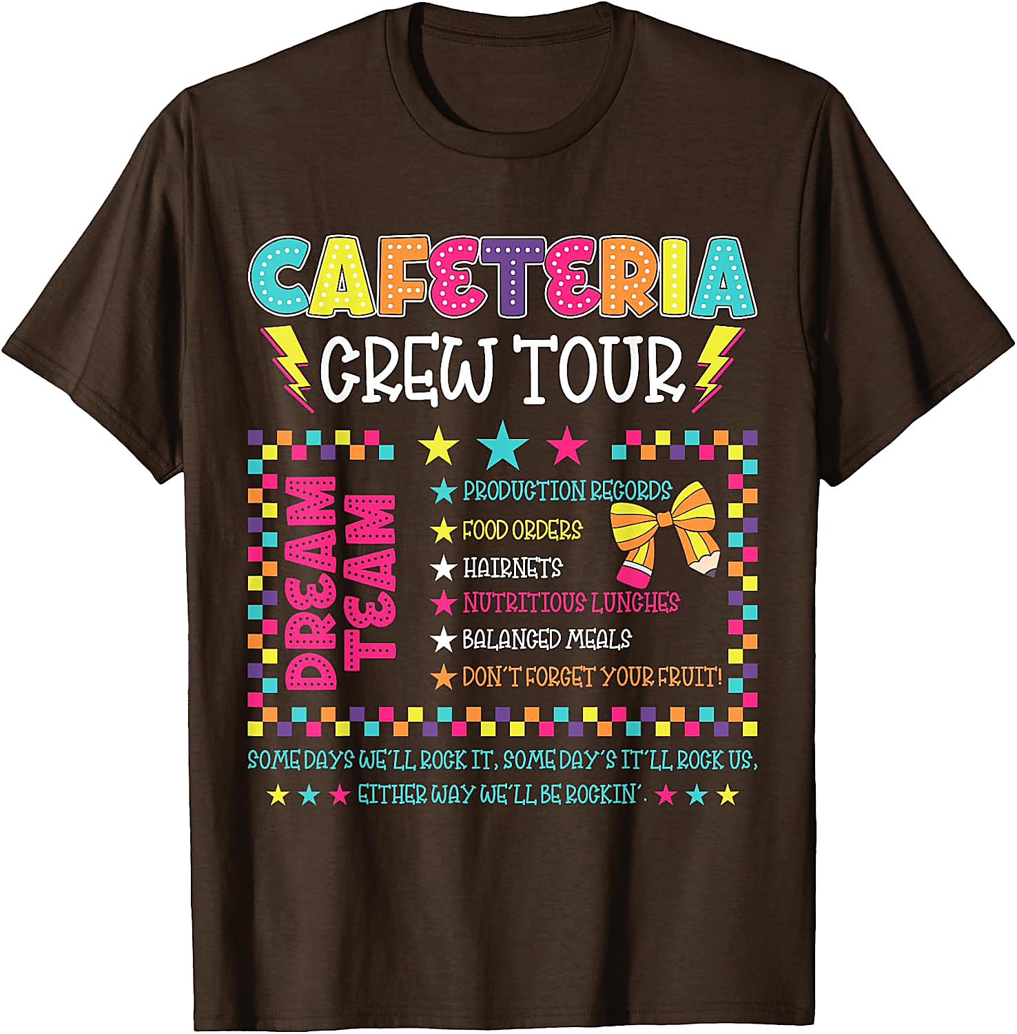 Cafeteria Crew Tour T-Shirt | Funny Lunch Lady Tee