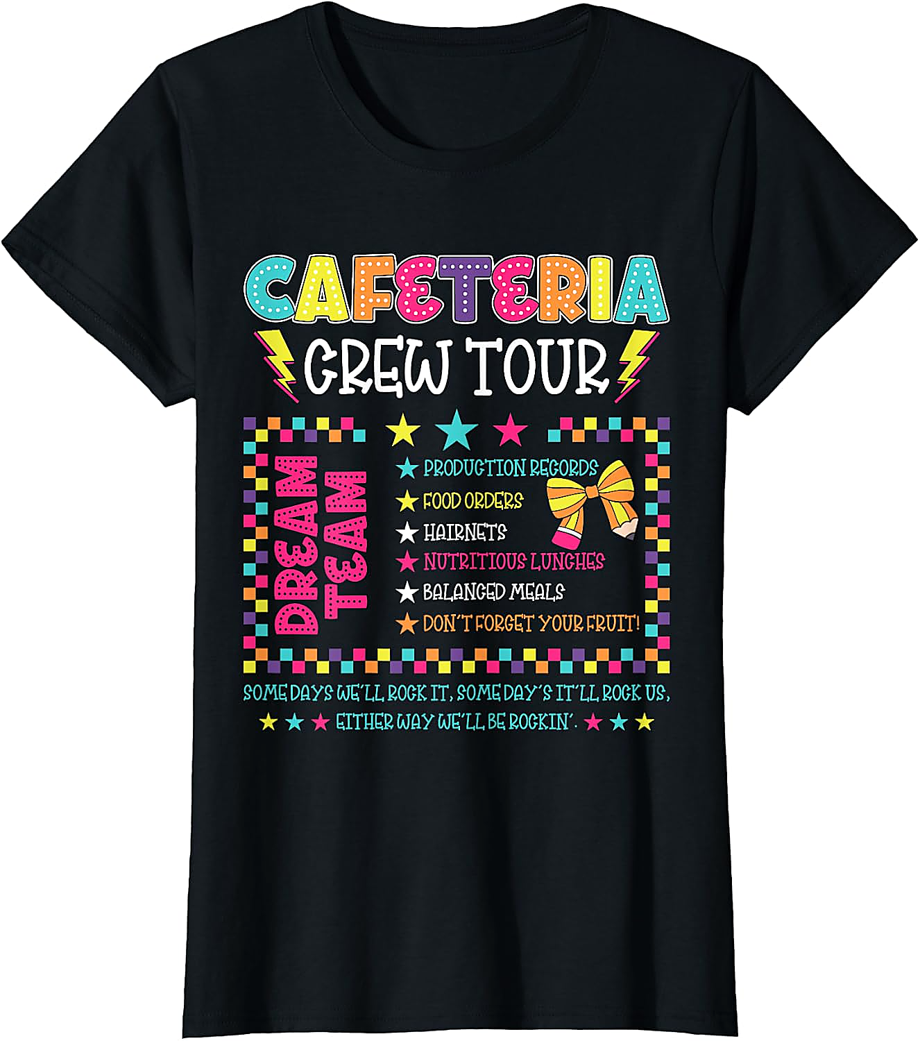 Cafeteria Crew Tour T-Shirt | Funny Lunch Lady Tee