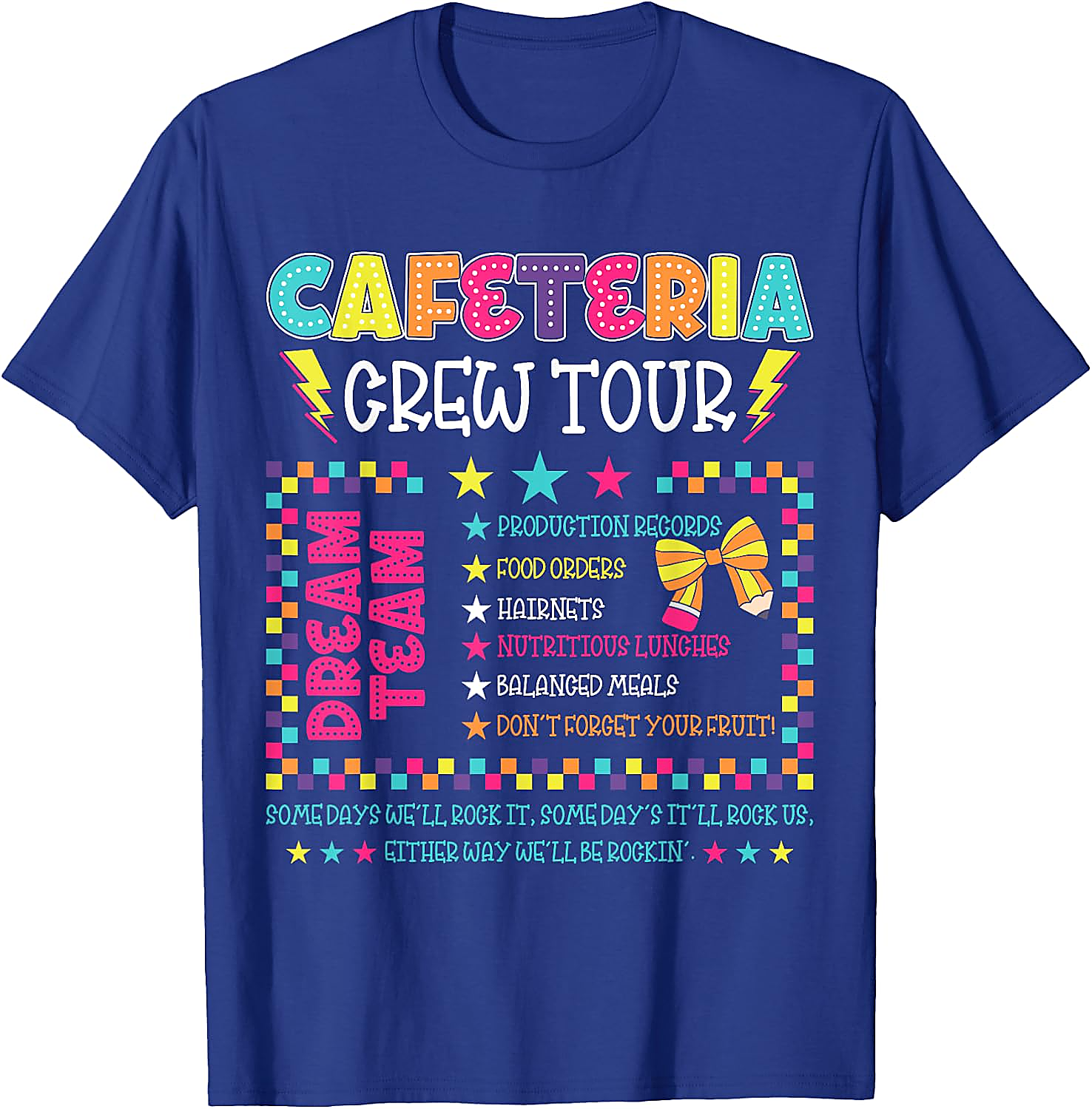 Cafeteria Crew Tour T-Shirt | Funny Lunch Lady Tee