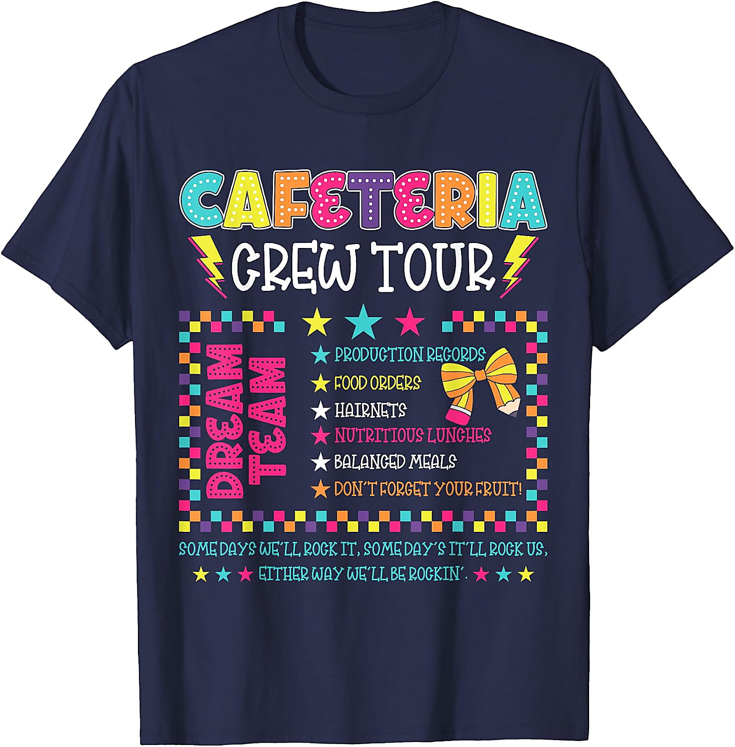 Cafeteria Crew Tour T-Shirt | Funny Lunch Lady Tee