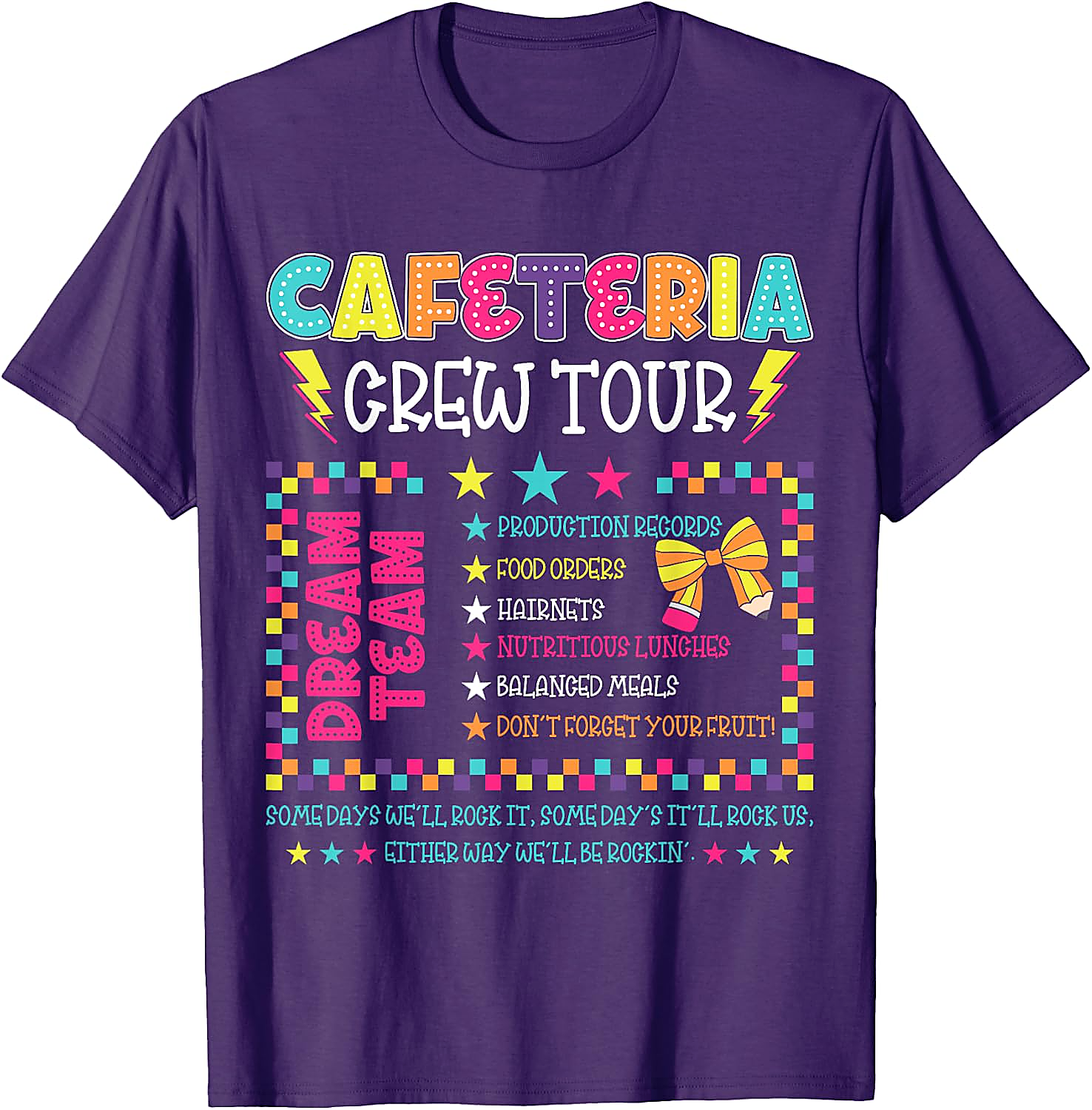 Cafeteria Crew Tour T-Shirt | Funny Lunch Lady Tee