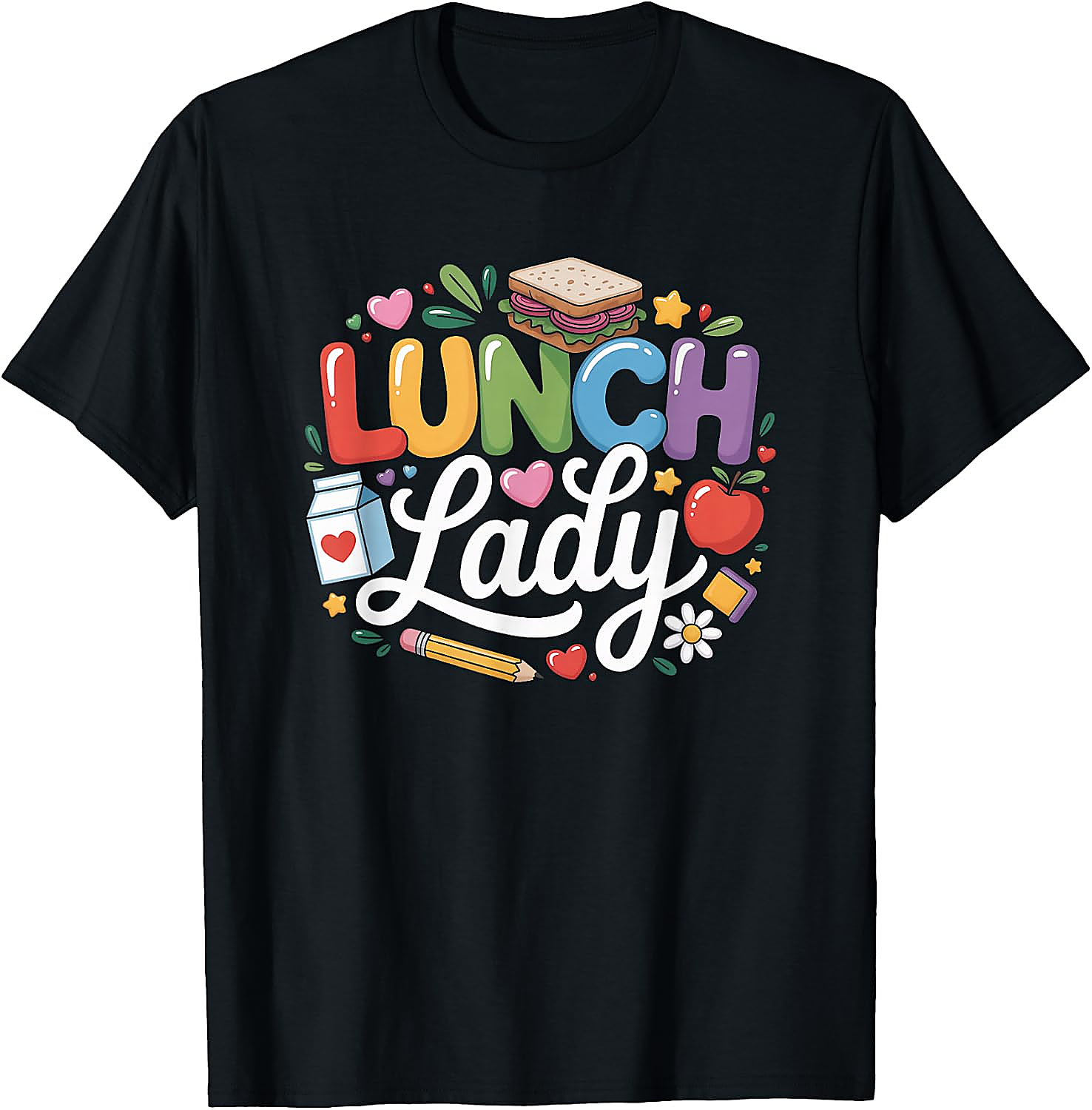 Lunch Lady T-Shirt | Retro School Staff Appreciation Tee
