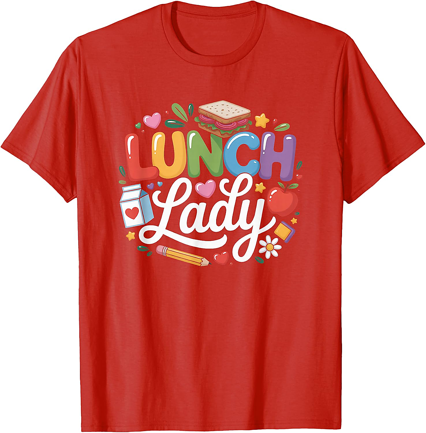Lunch Lady T-Shirt | Retro School Staff Appreciation Tee