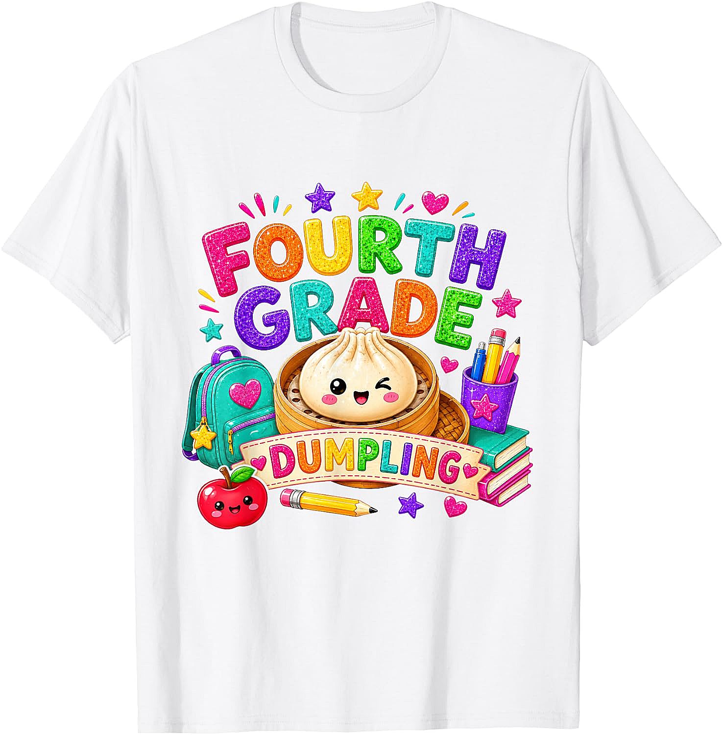 Cute Fourth Grade Dumpling T-Shirt Back to School Tee