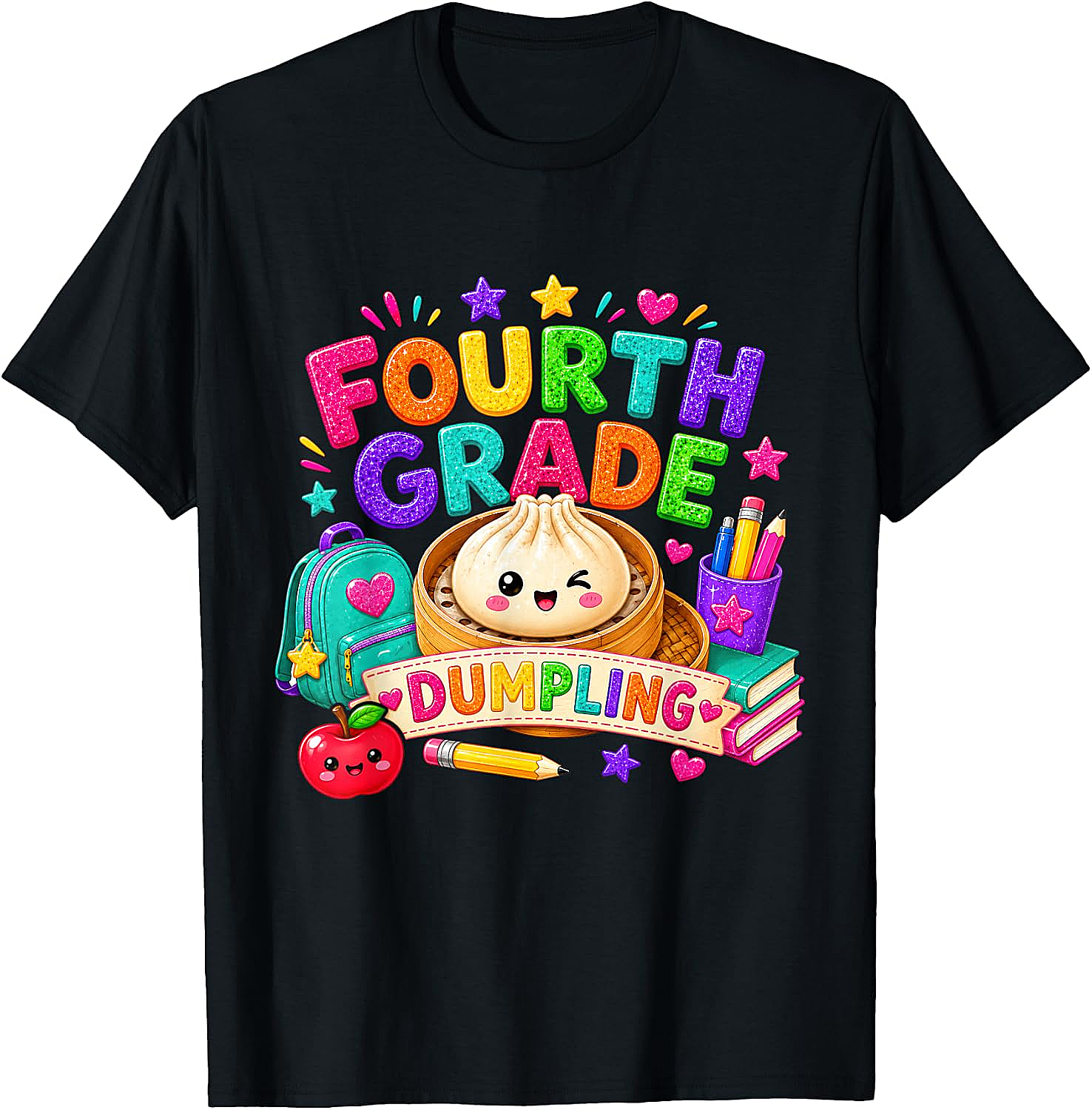 Cute Fourth Grade Dumpling T-Shirt Back to School Tee