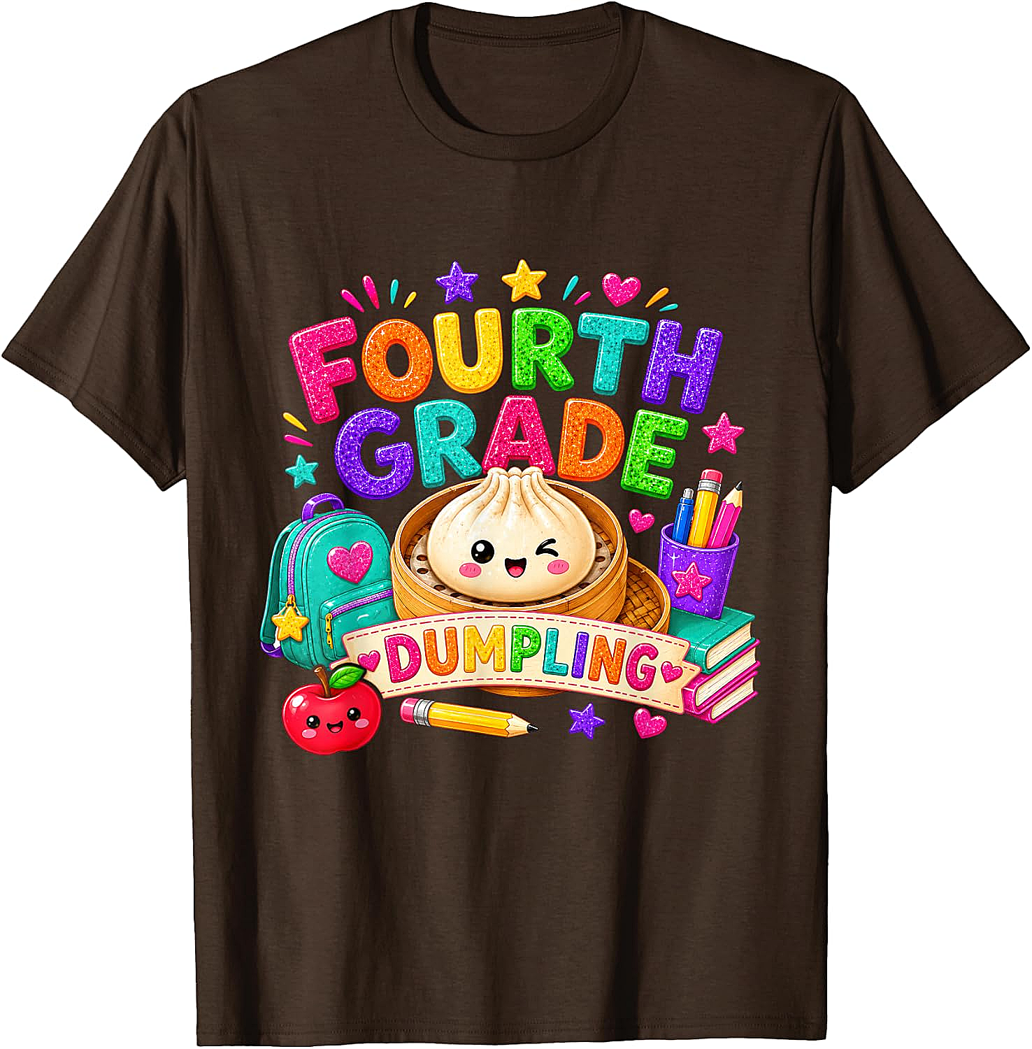 Cute Fourth Grade Dumpling T-Shirt Back to School Tee