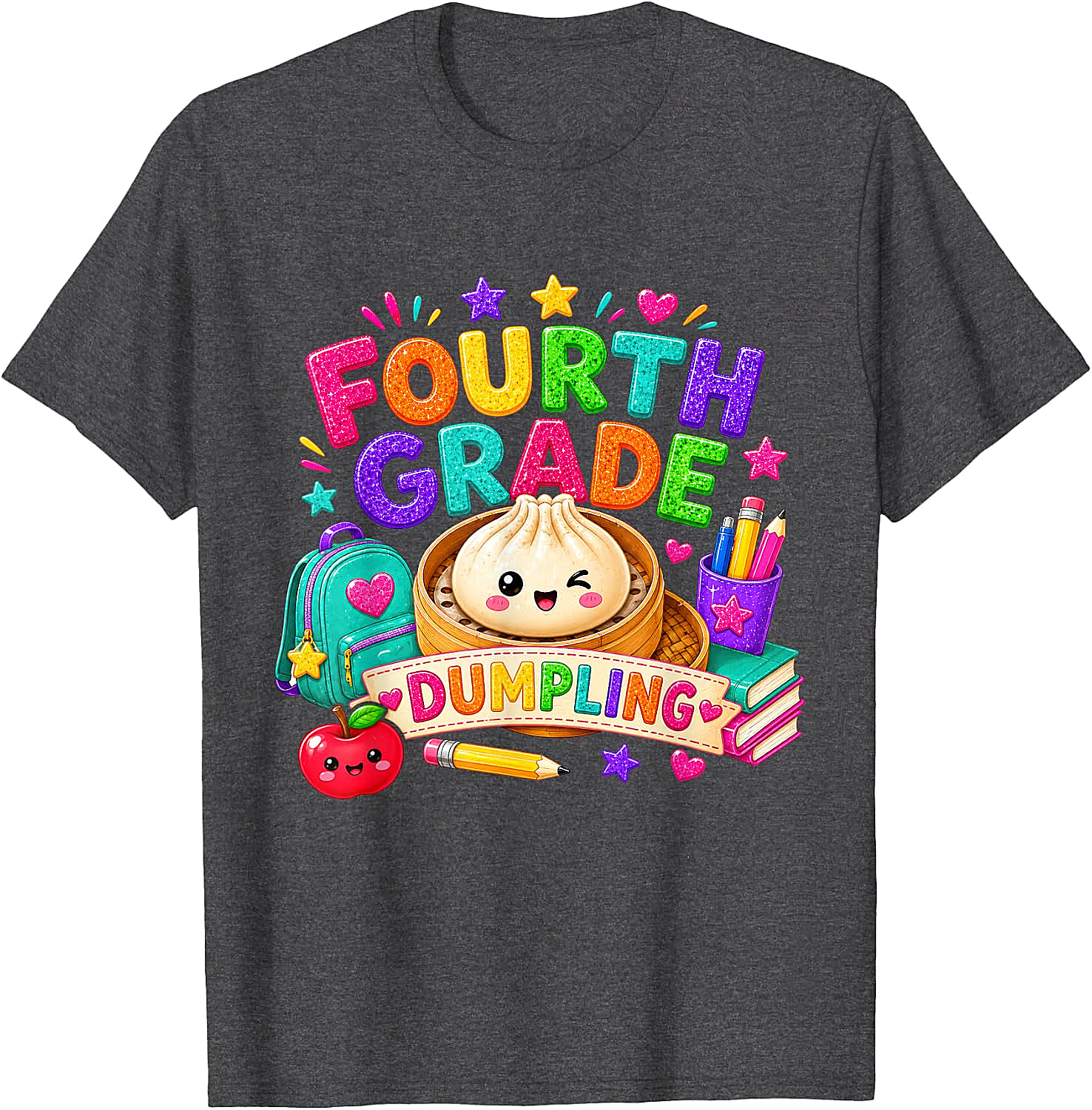 Cute Fourth Grade Dumpling T-Shirt Back to School Tee