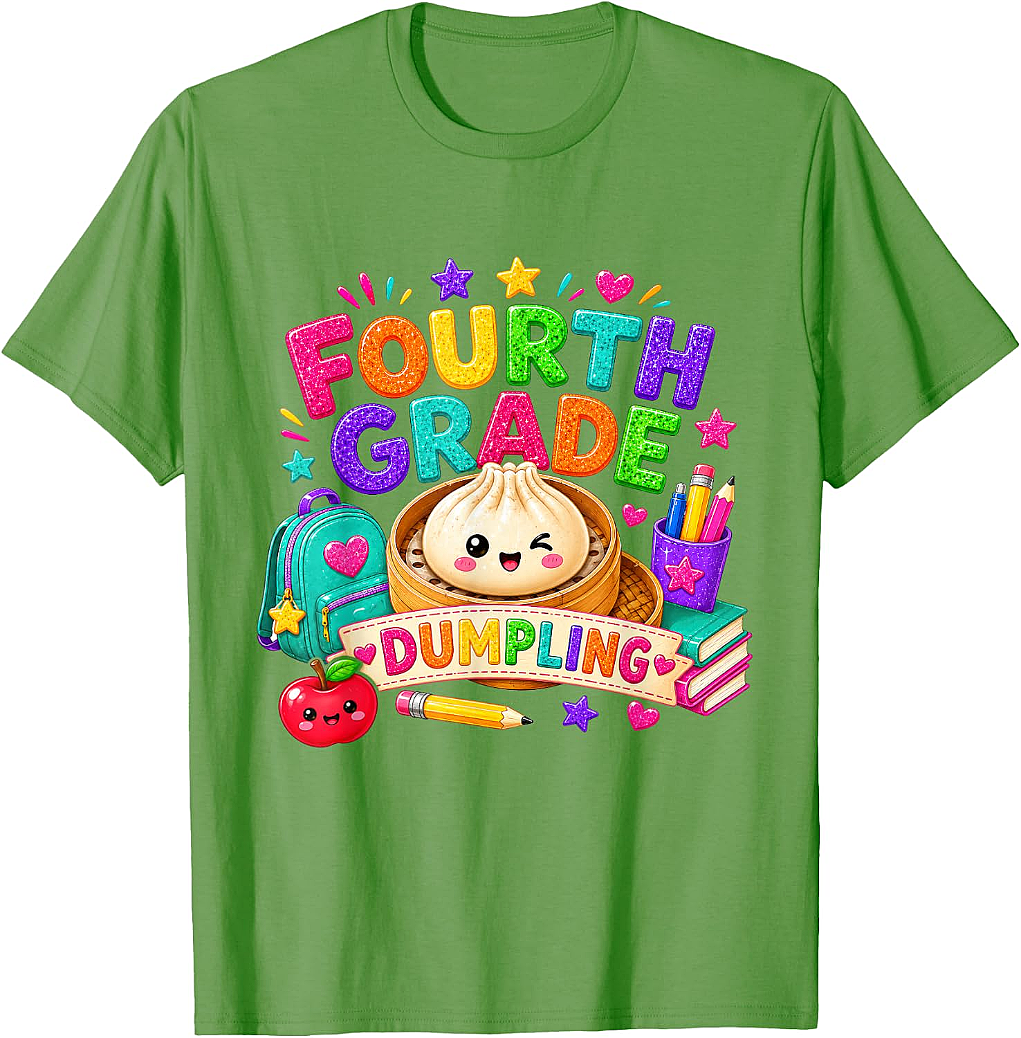 Cute Fourth Grade Dumpling T-Shirt Back to School Tee