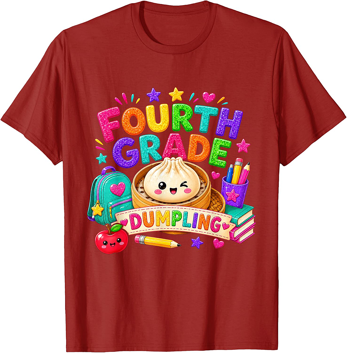 Cute Fourth Grade Dumpling T-Shirt Back to School Tee