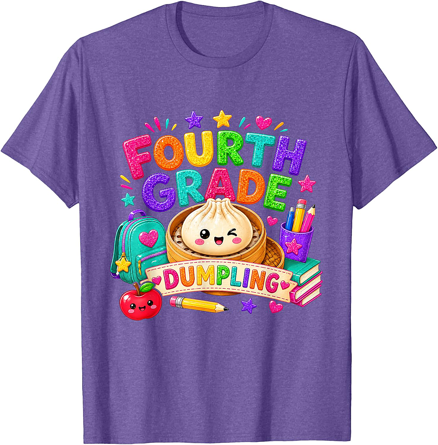 Cute Fourth Grade Dumpling T-Shirt Back to School Tee