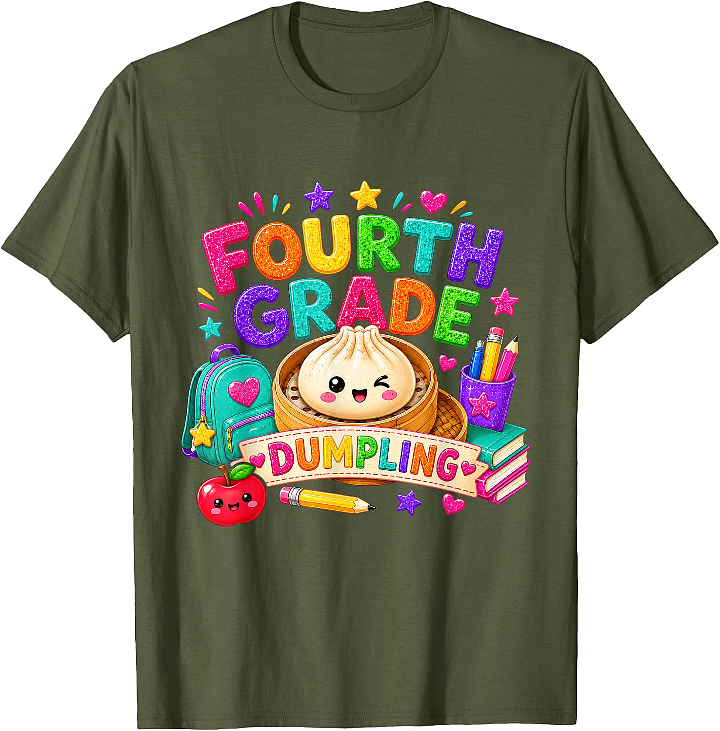 Cute Fourth Grade Dumpling T-Shirt Back to School Tee