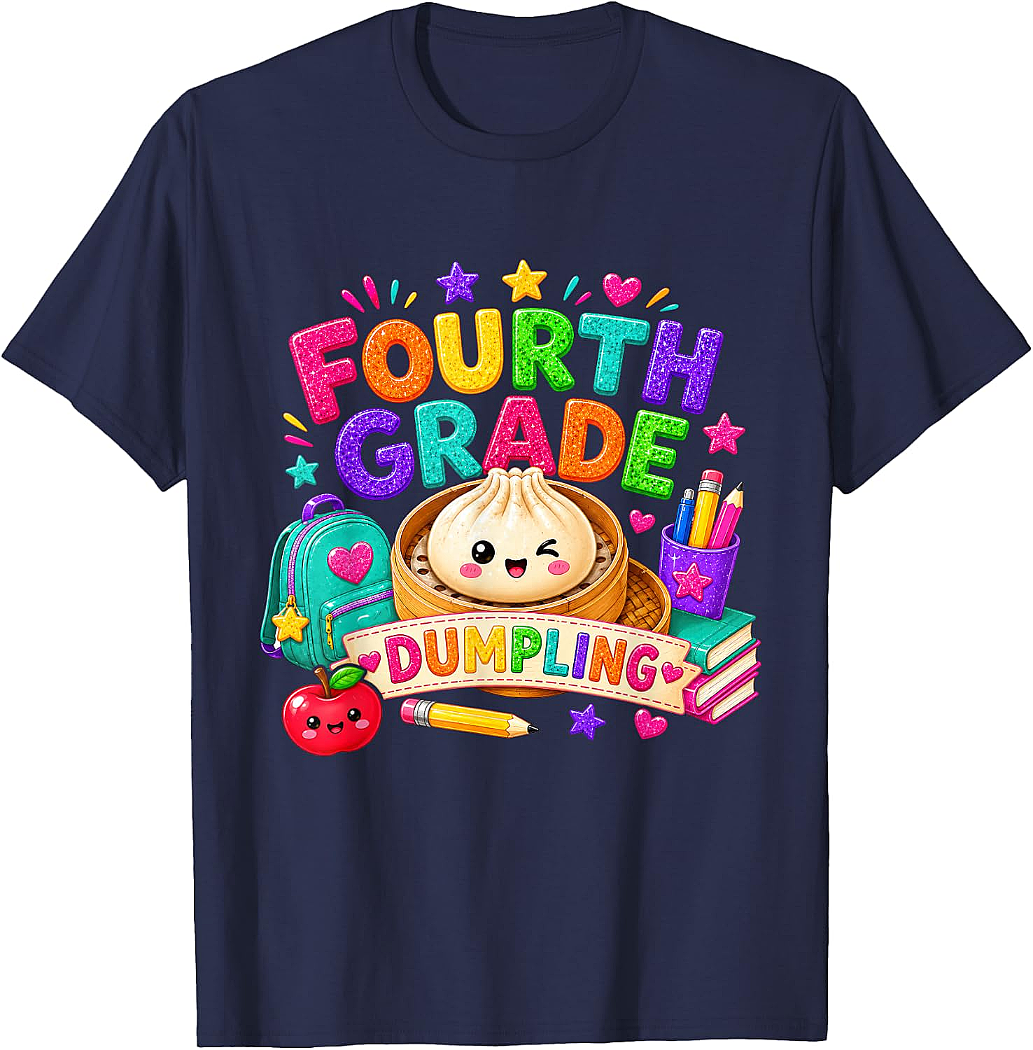 Cute Fourth Grade Dumpling T-Shirt Back to School Tee