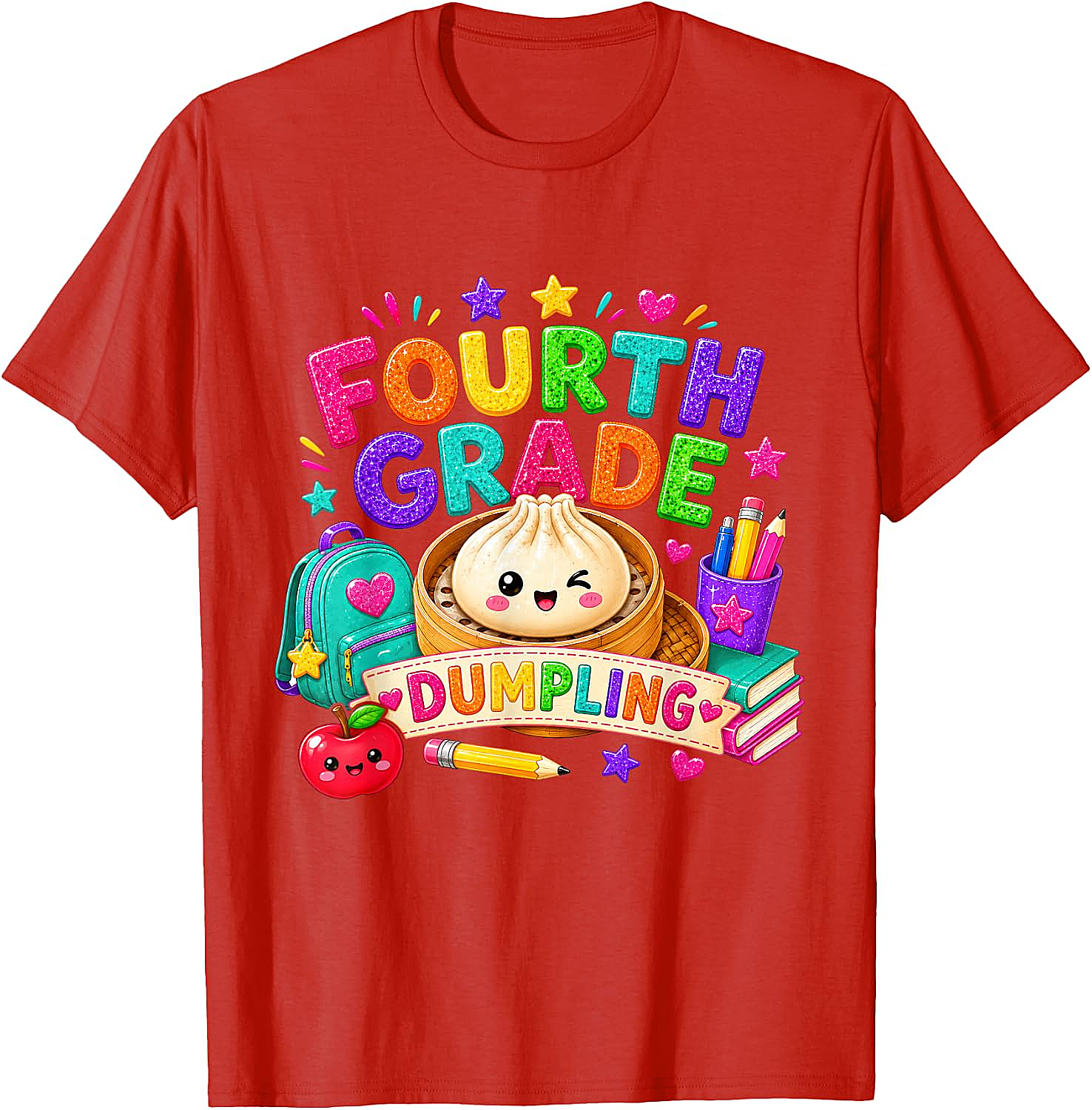 Cute Fourth Grade Dumpling T-Shirt Back to School Tee