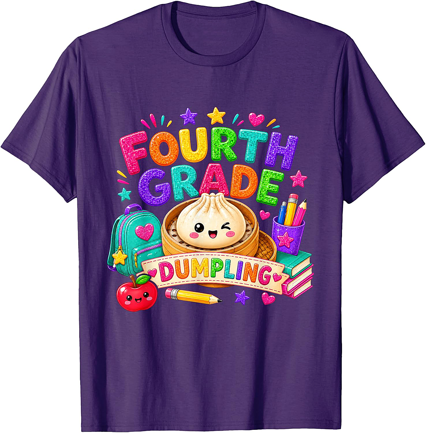 Cute Fourth Grade Dumpling T-Shirt Back to School Tee