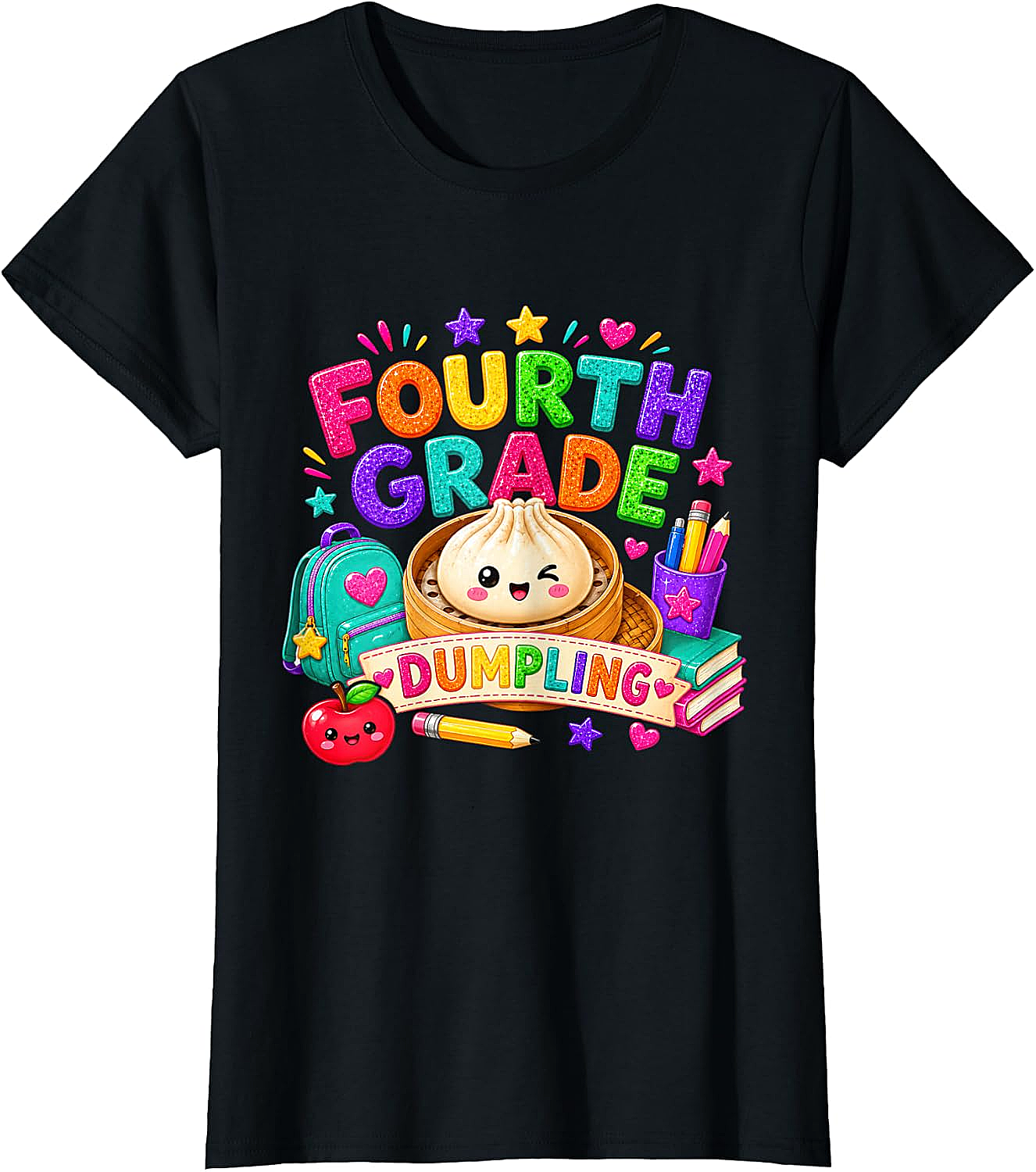 Cute Fourth Grade Dumpling T-Shirt Back to School Tee