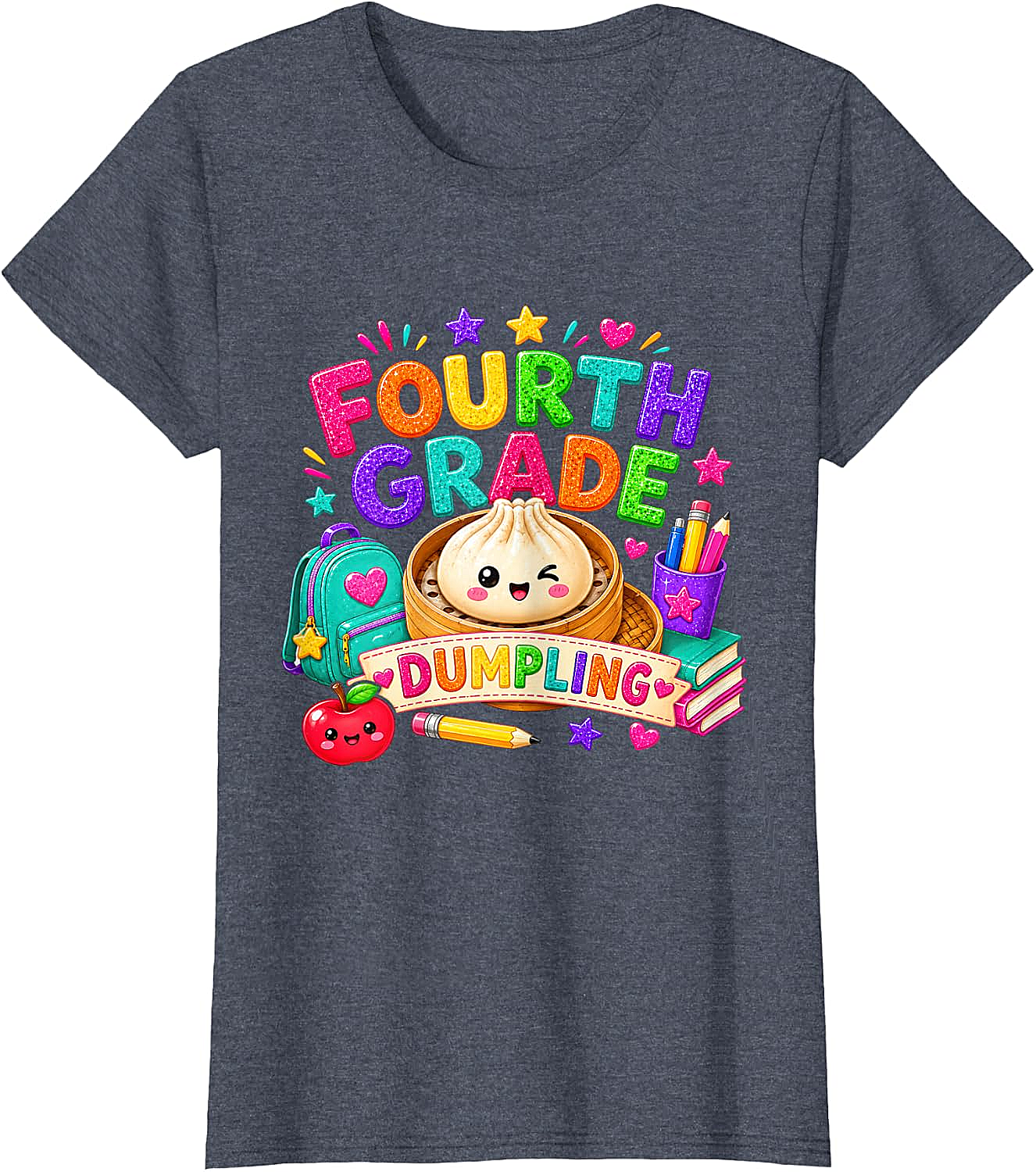 Cute Fourth Grade Dumpling T-Shirt Back to School Tee