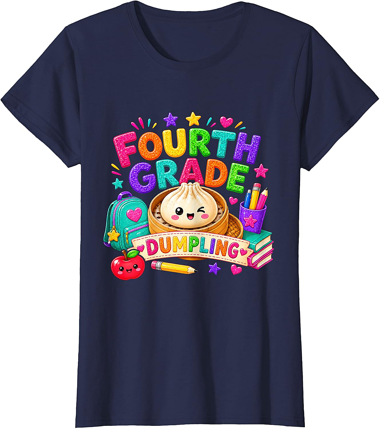 Cute Fourth Grade Dumpling T-Shirt Back to School Tee
