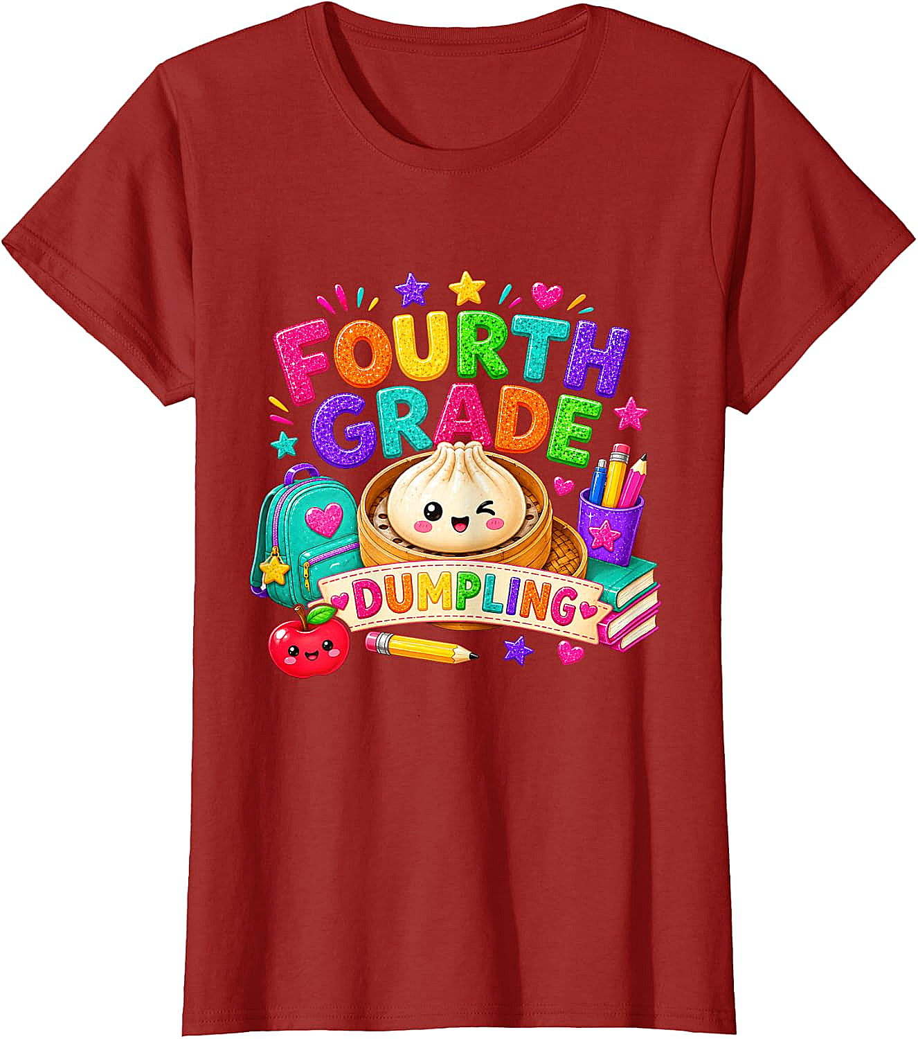 Cute Fourth Grade Dumpling T-Shirt Back to School Tee
