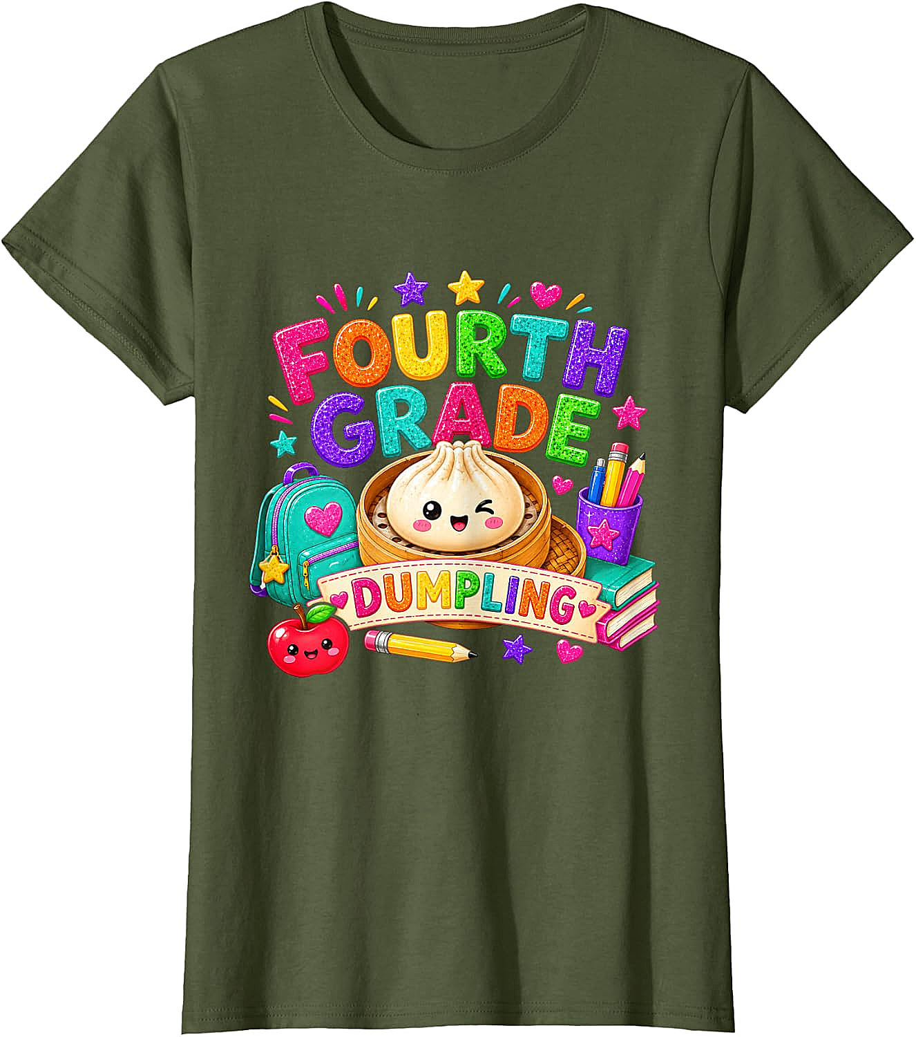 Cute Fourth Grade Dumpling T-Shirt Back to School Tee