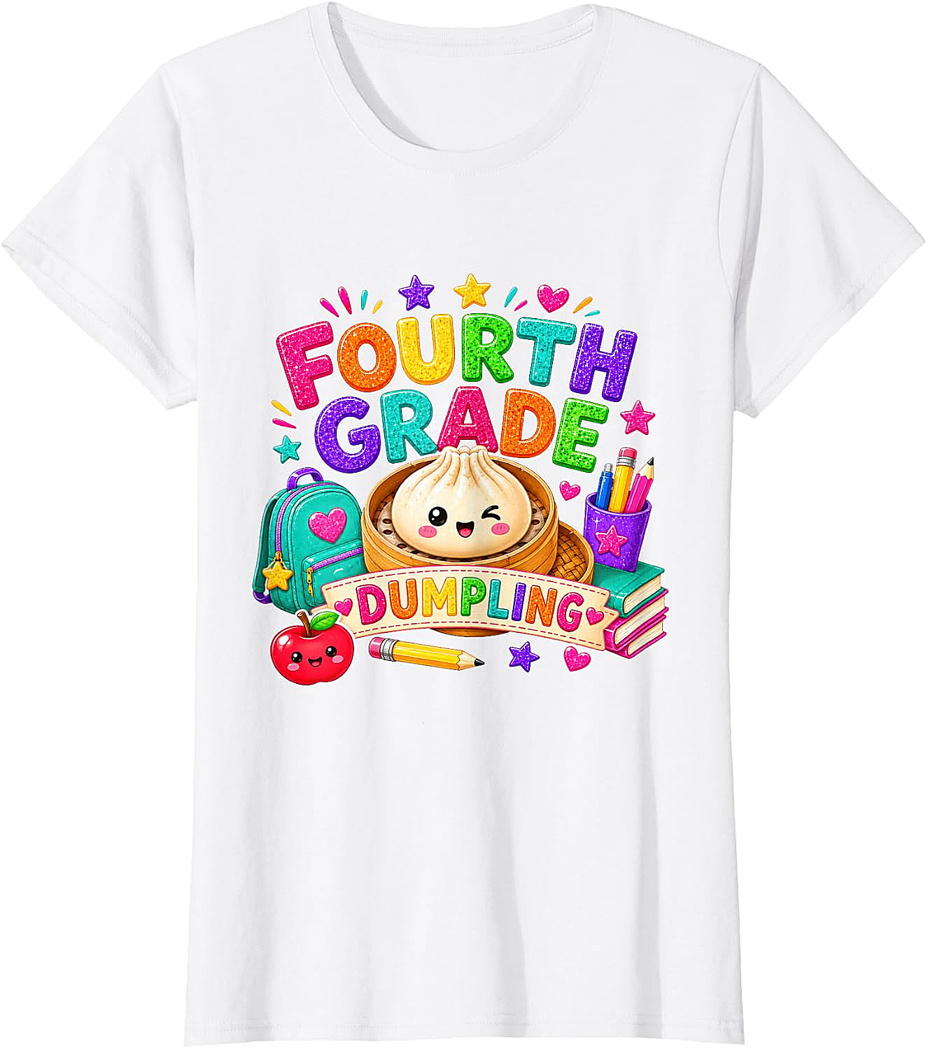 Cute Fourth Grade Dumpling T-Shirt Back to School Tee