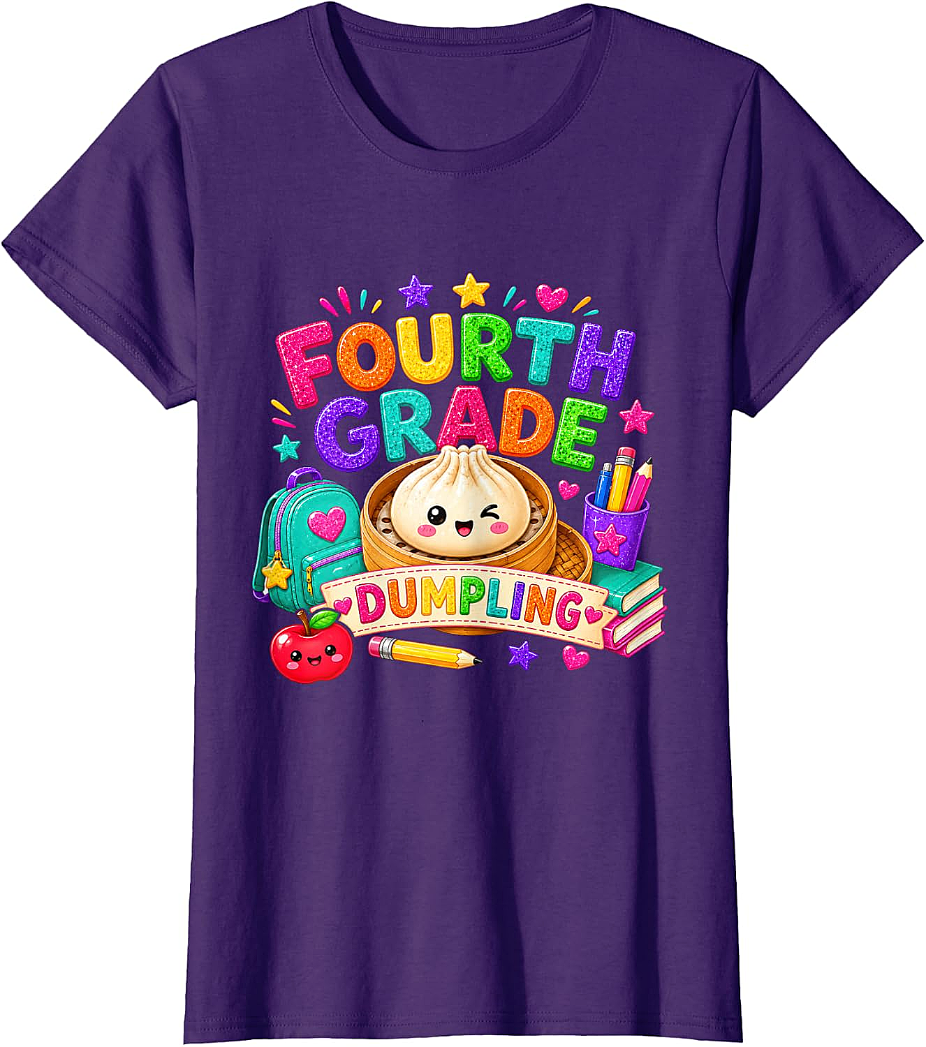 Cute Fourth Grade Dumpling T-Shirt Back to School Tee