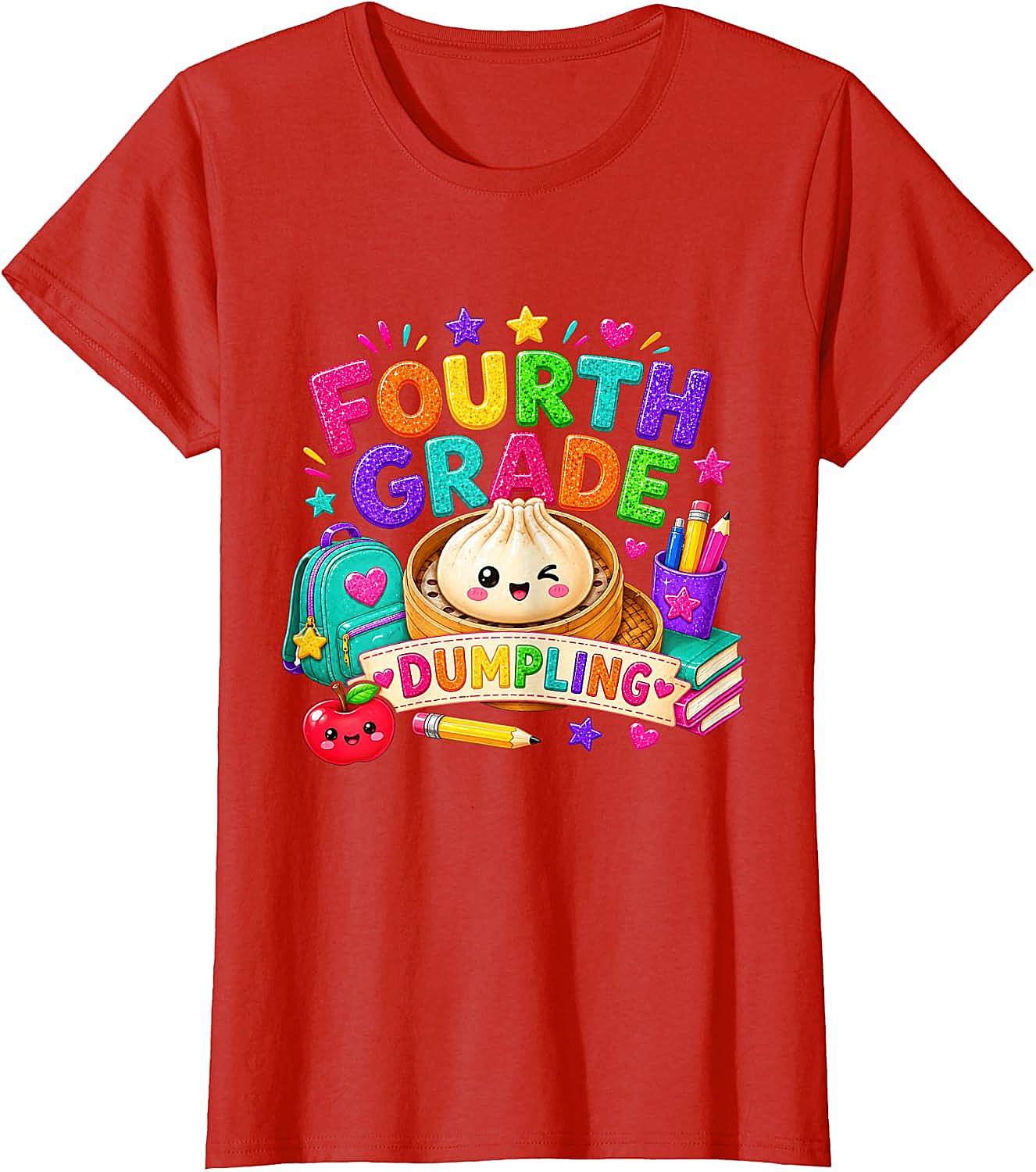 Cute Fourth Grade Dumpling T-Shirt Back to School Tee