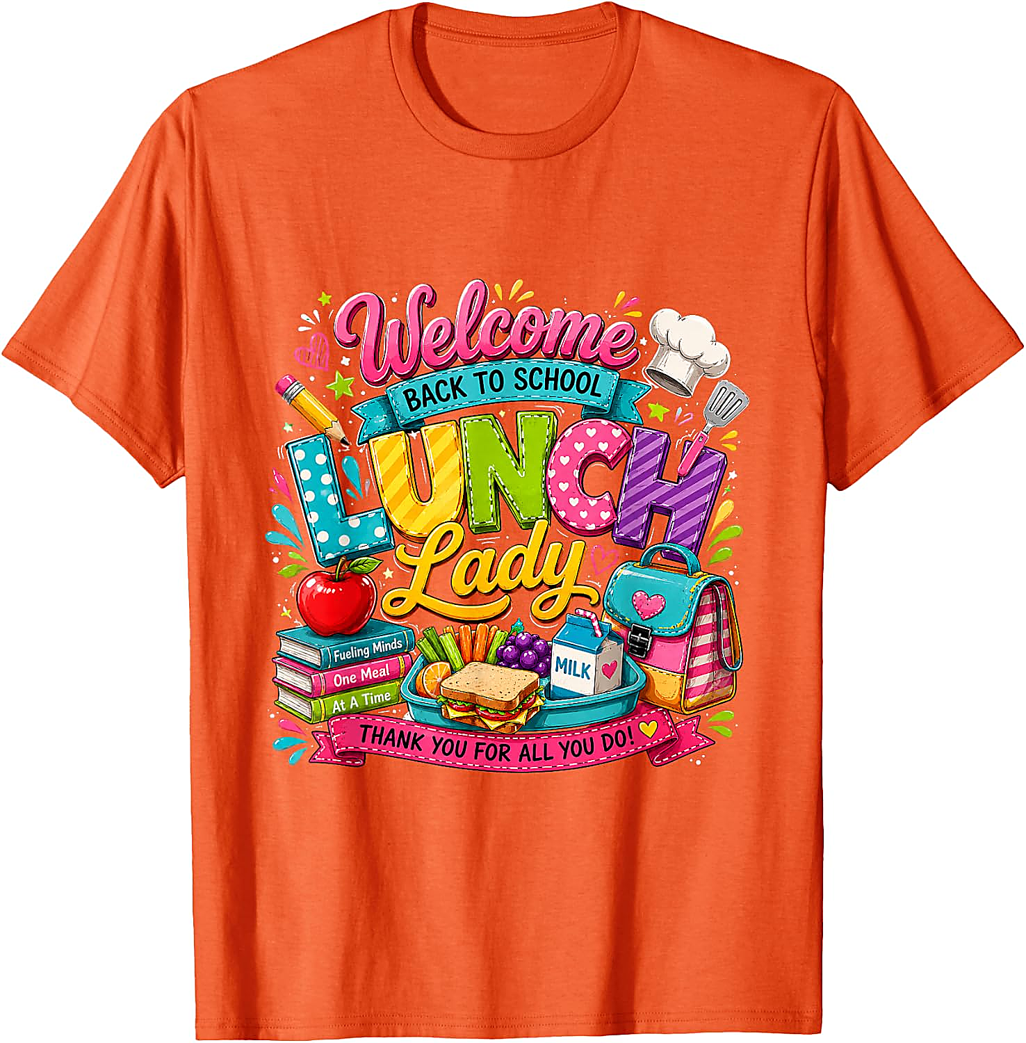 Lunch Lady T-Shirt | Back to School Graphic Tee Gift