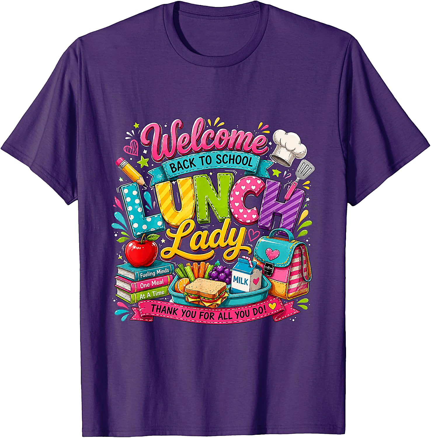 Lunch Lady T-Shirt | Back to School Graphic Tee Gift