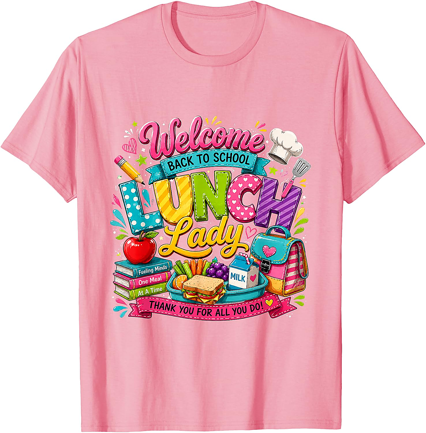 Lunch Lady T-Shirt | Back to School Graphic Tee Gift