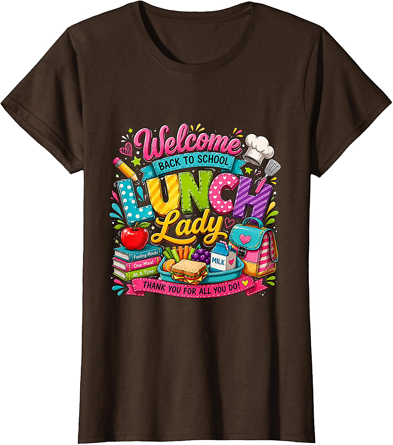 Lunch Lady T-Shirt | Back to School Graphic Tee Gift