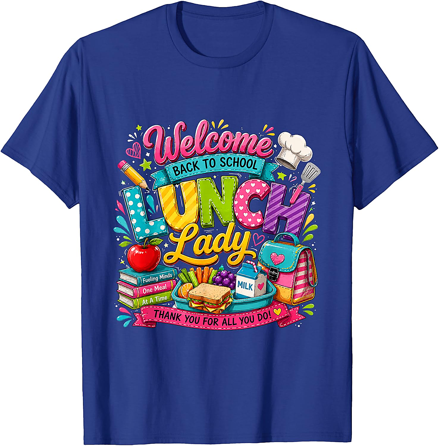 Lunch Lady T-Shirt | Back to School Graphic Tee Gift