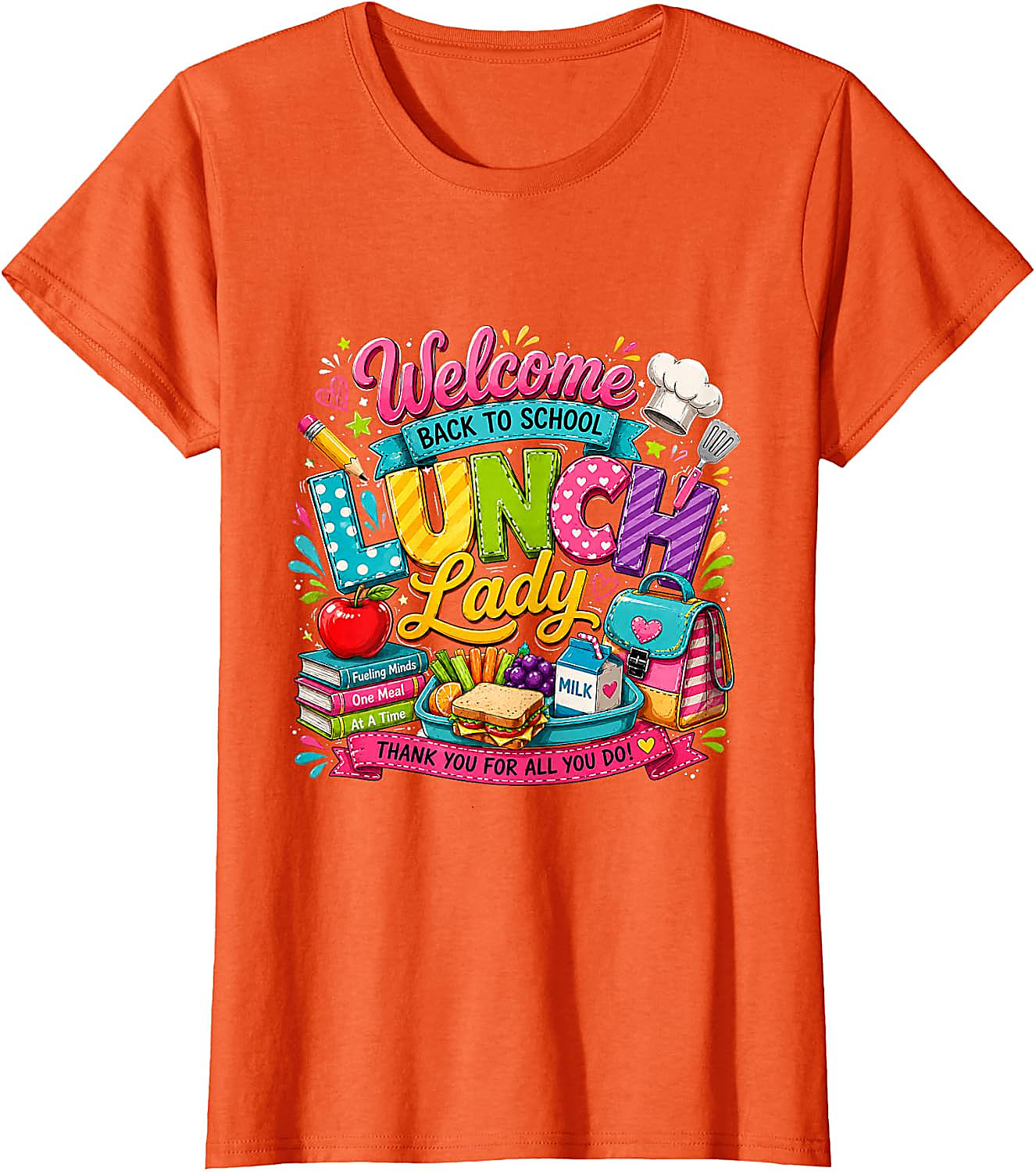 Lunch Lady T-Shirt | Back to School Graphic Tee Gift