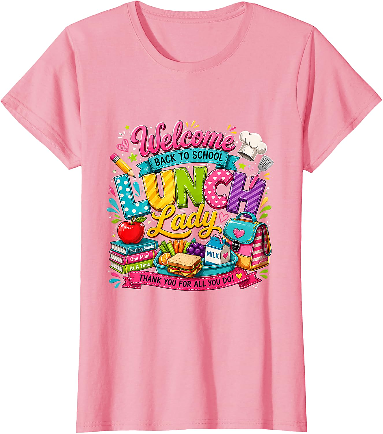 Lunch Lady T-Shirt | Back to School Graphic Tee Gift