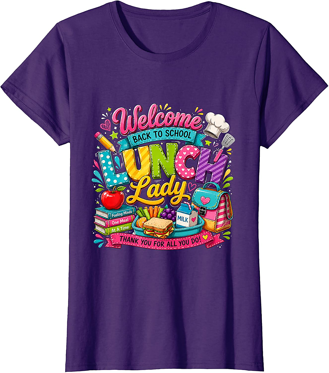 Lunch Lady T-Shirt | Back to School Graphic Tee Gift