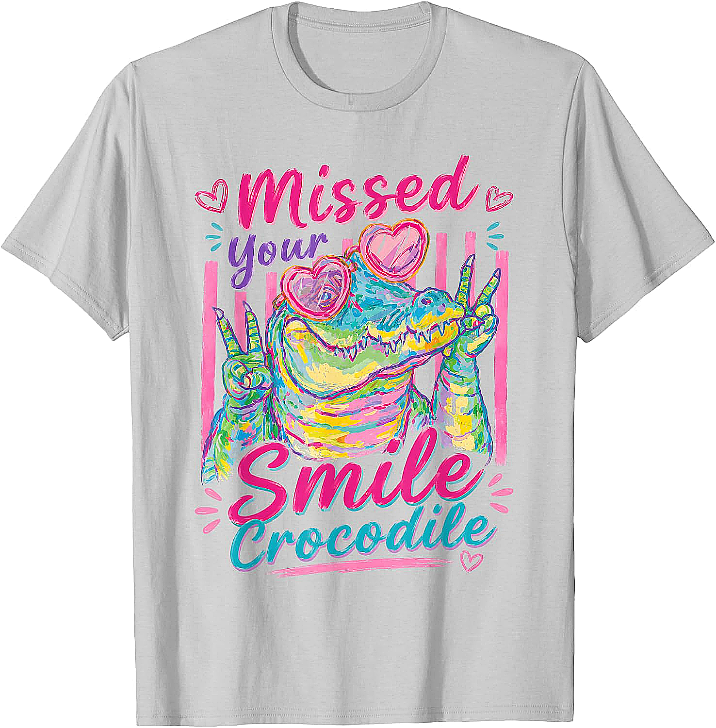 Missed Your Smile Crocodile Funny Teacher T-Shirt