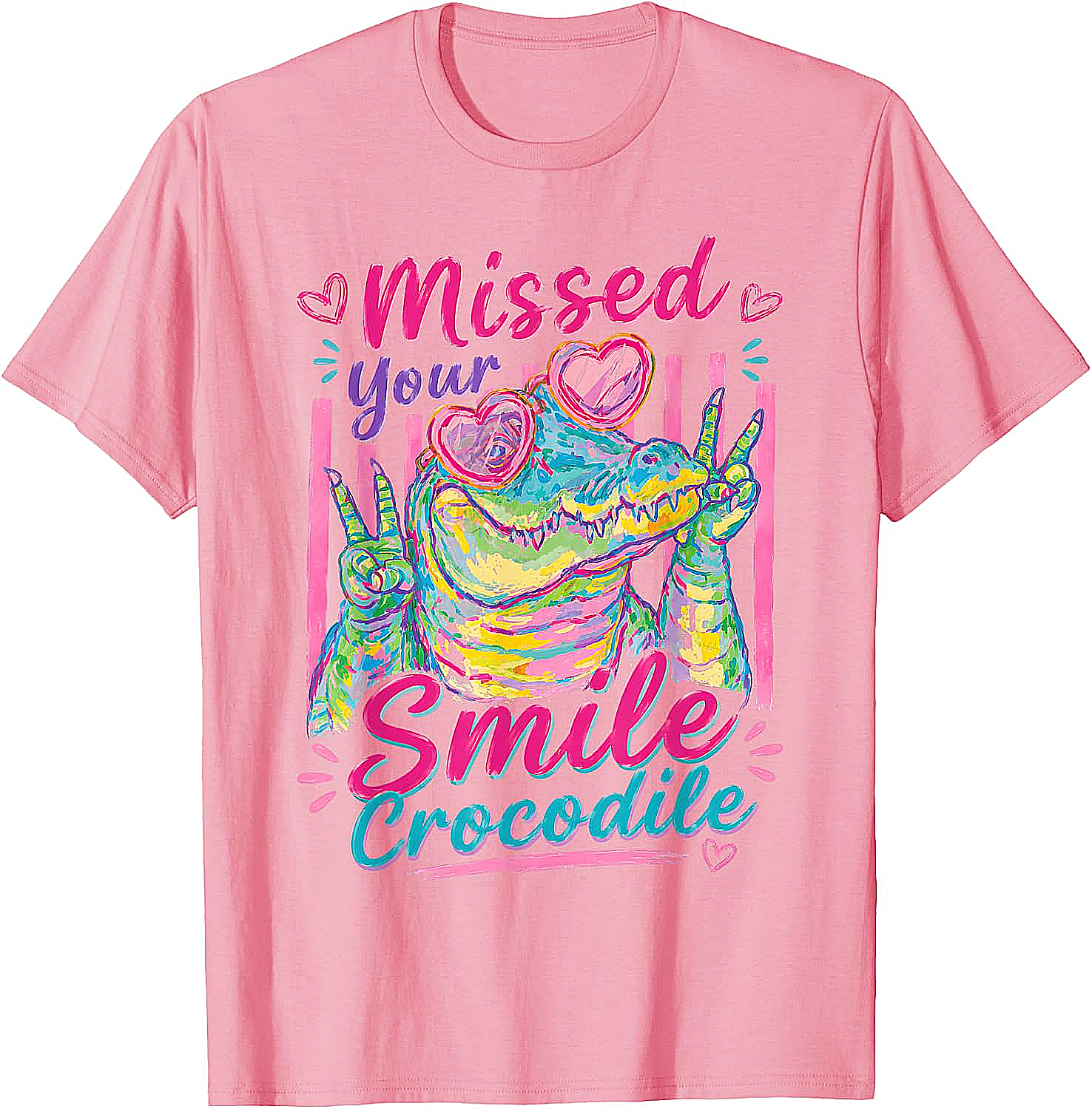 Missed Your Smile Crocodile Funny Teacher T-Shirt