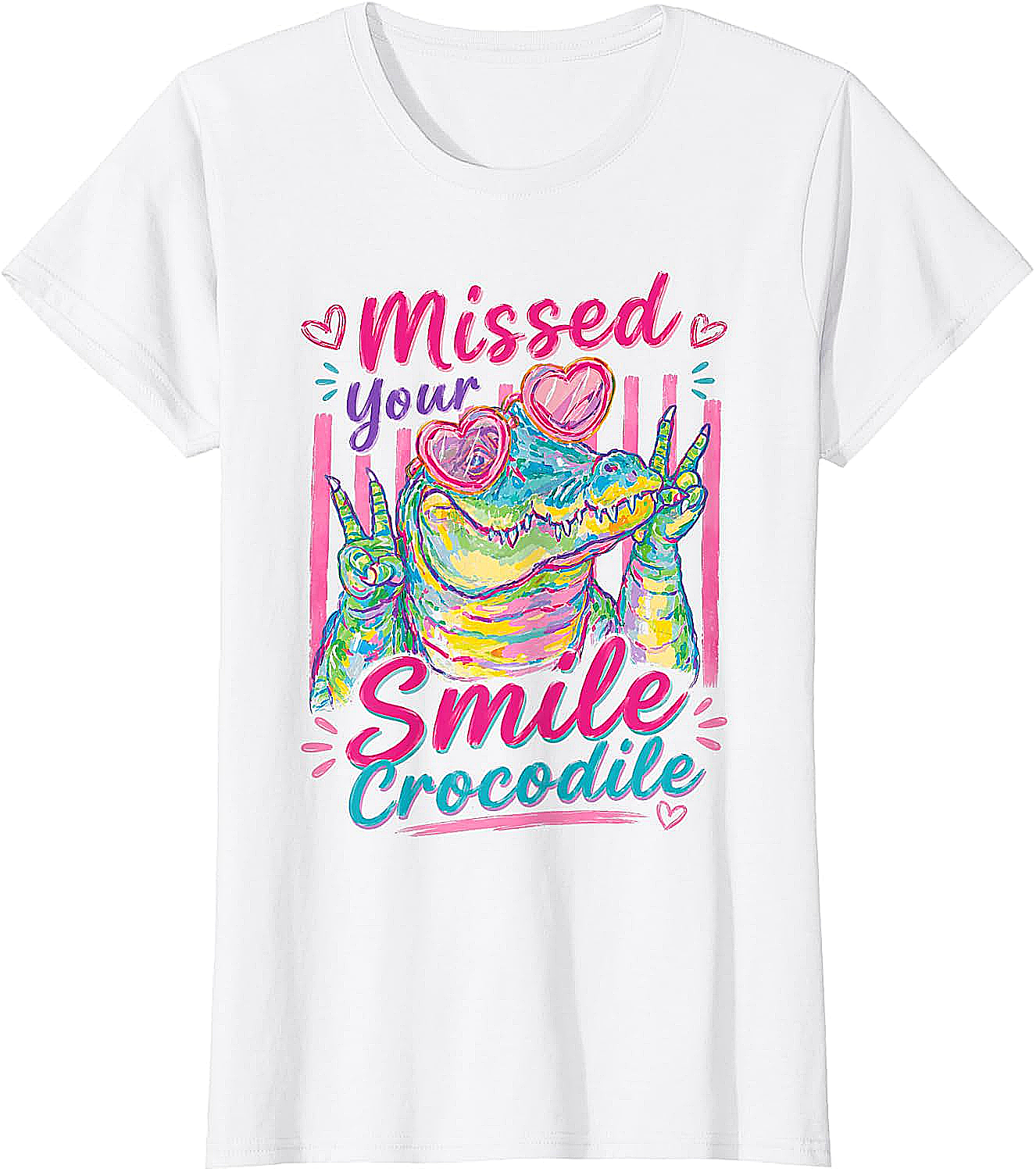 Missed Your Smile Crocodile Funny Teacher T-Shirt