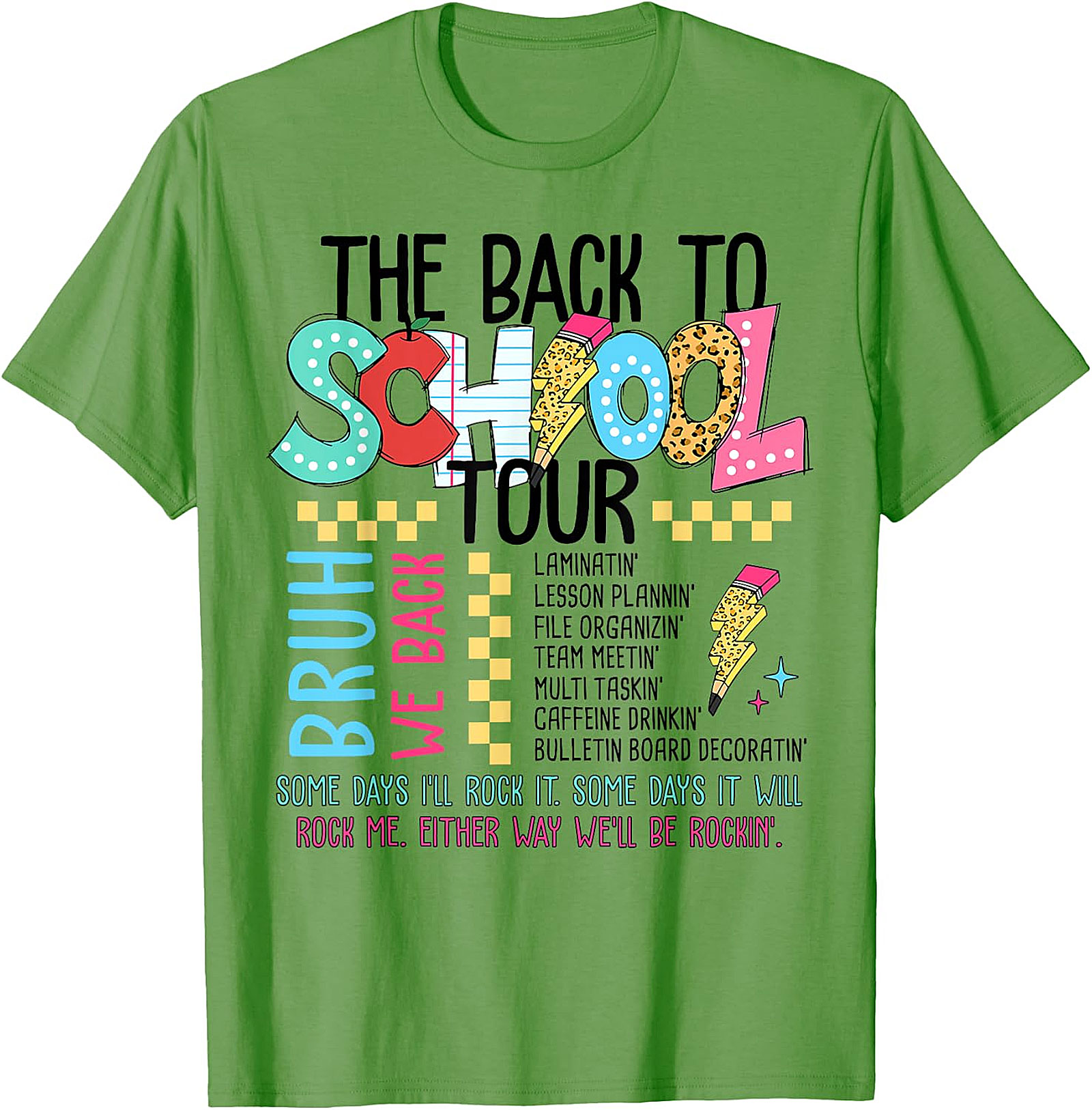Back To School Tour T-Shirt - Teacher Graphic Tee