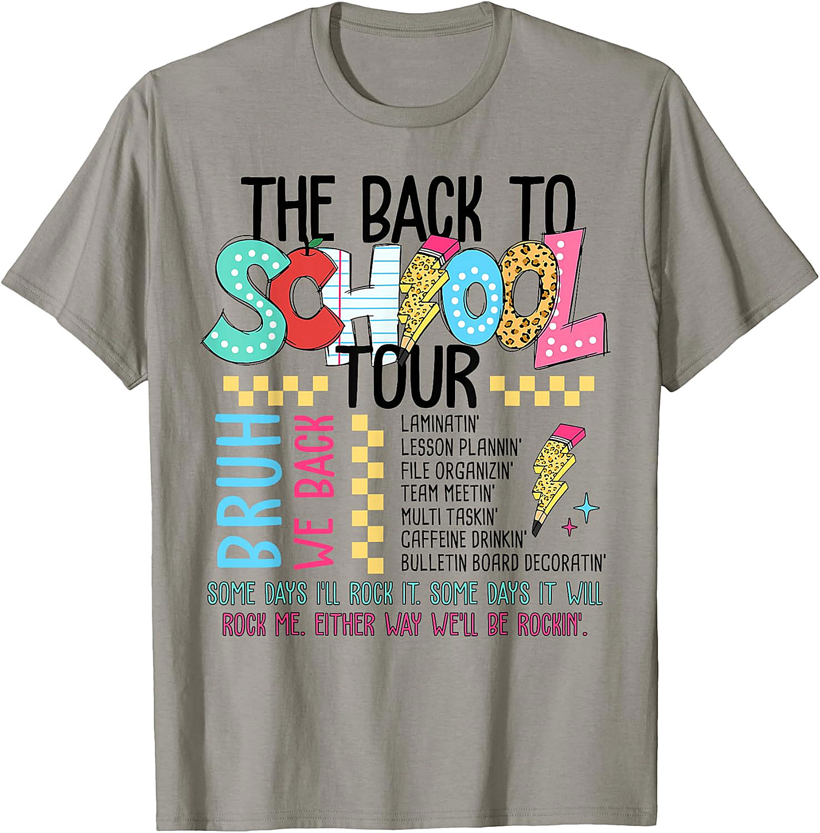 Back To School Tour T-Shirt - Teacher Graphic Tee