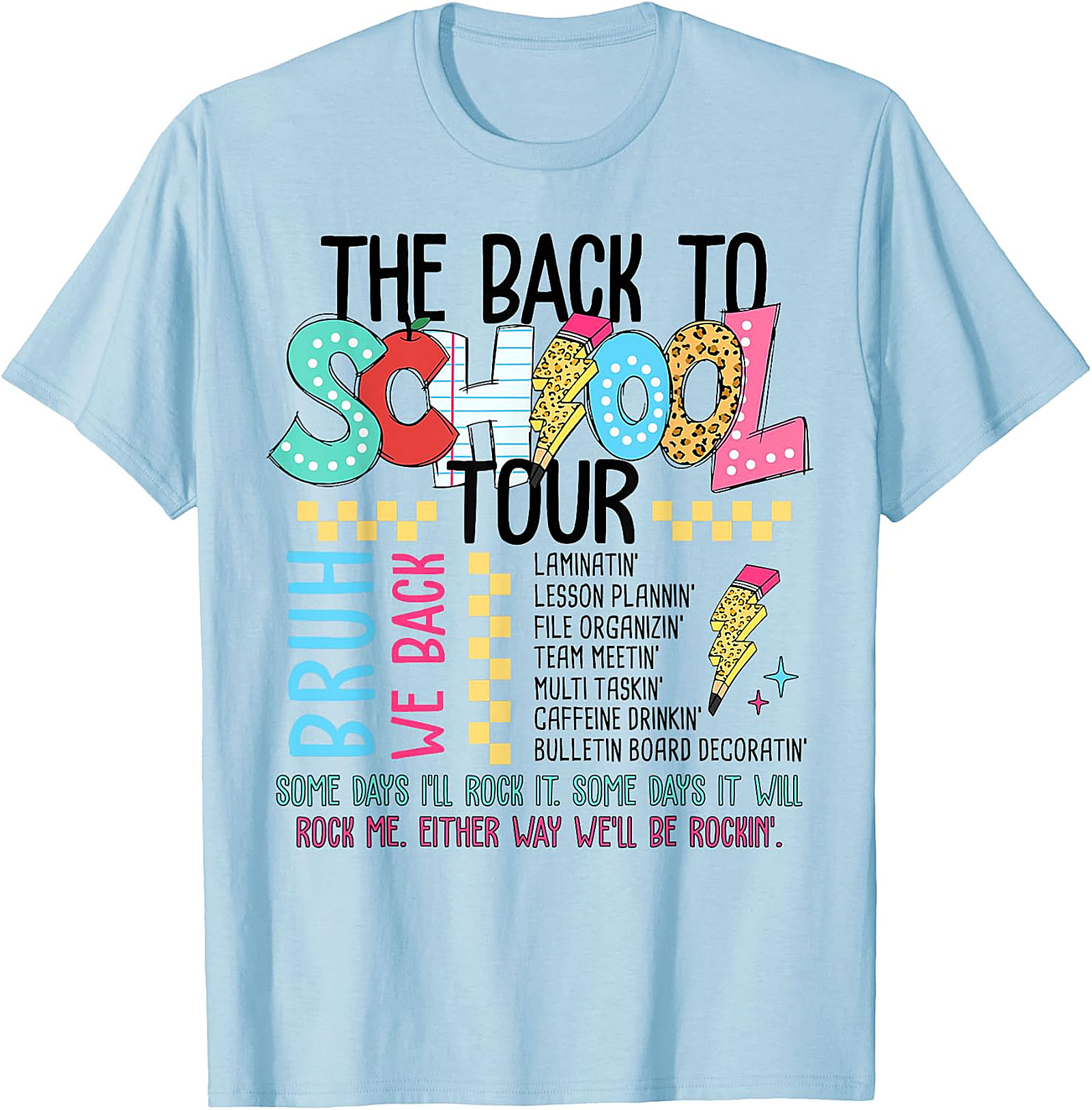 Back To School Tour T-Shirt - Teacher Graphic Tee