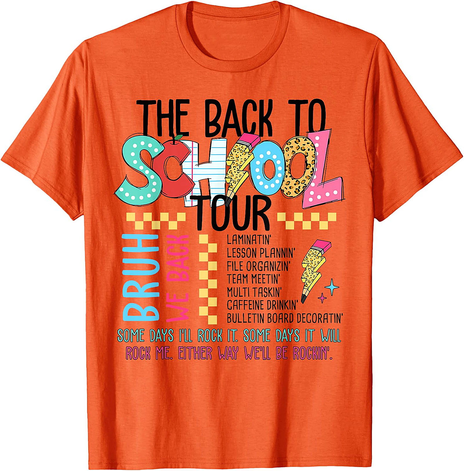 Back To School Tour T-Shirt - Teacher Graphic Tee