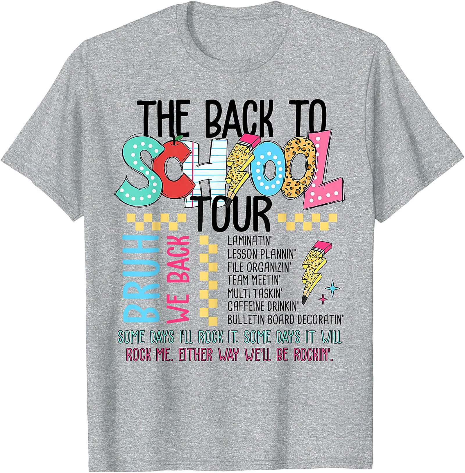 Back To School Tour T-Shirt - Teacher Graphic Tee