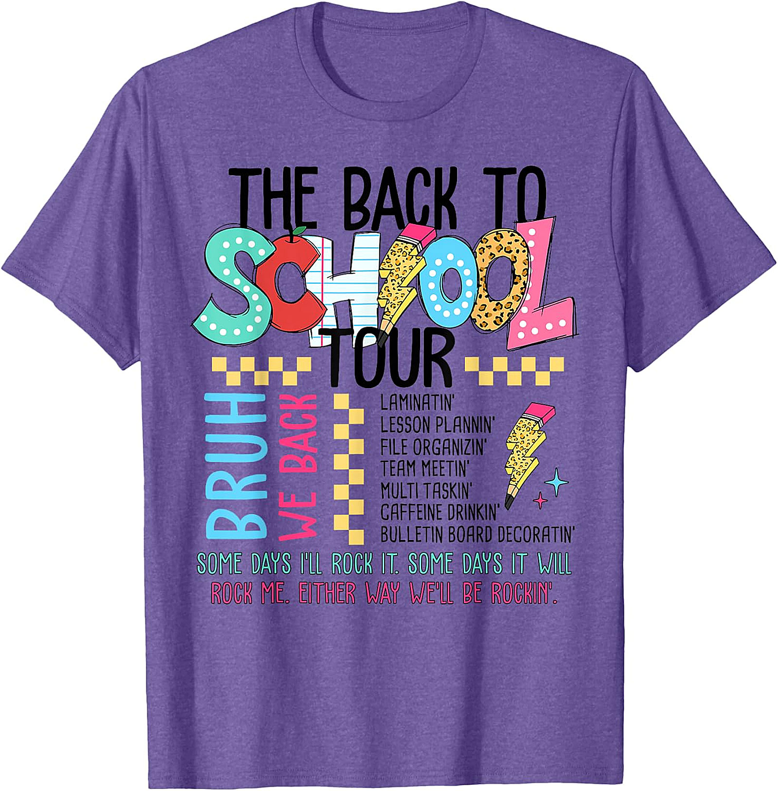 Back To School Tour T-Shirt - Teacher Graphic Tee