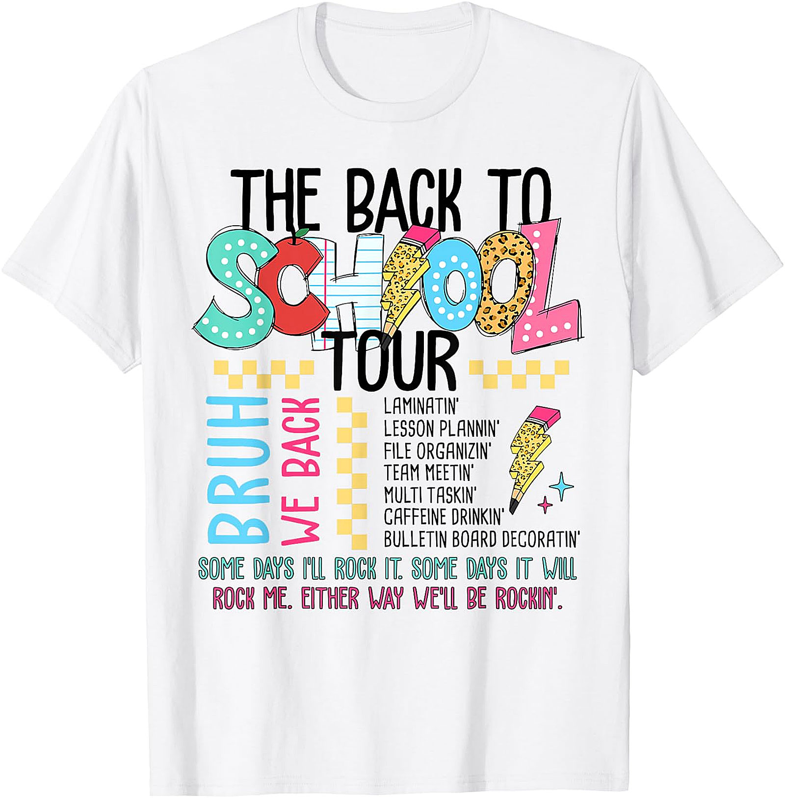 Back To School Tour T-Shirt - Teacher Graphic Tee