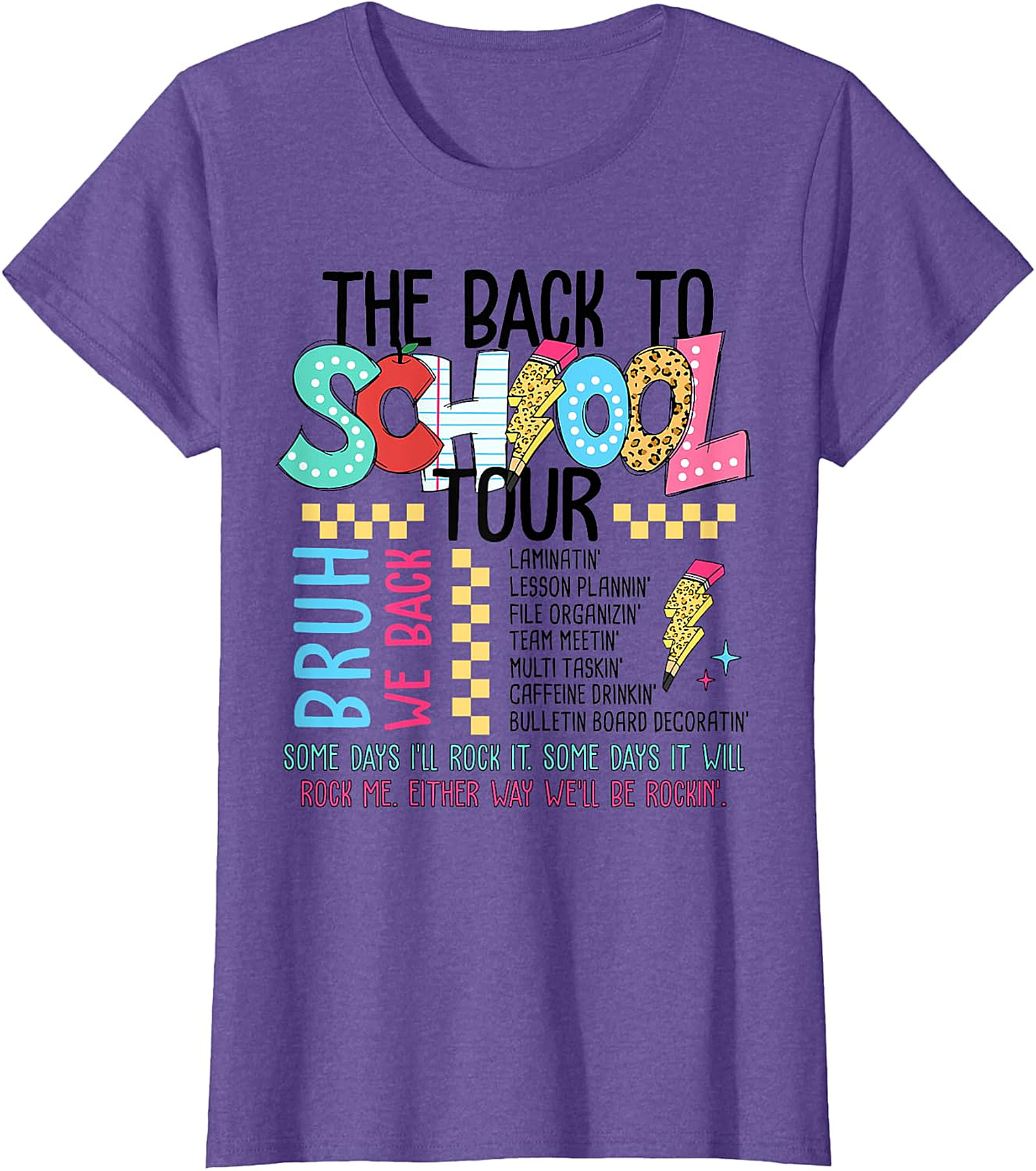 Back To School Tour T-Shirt - Teacher Graphic Tee